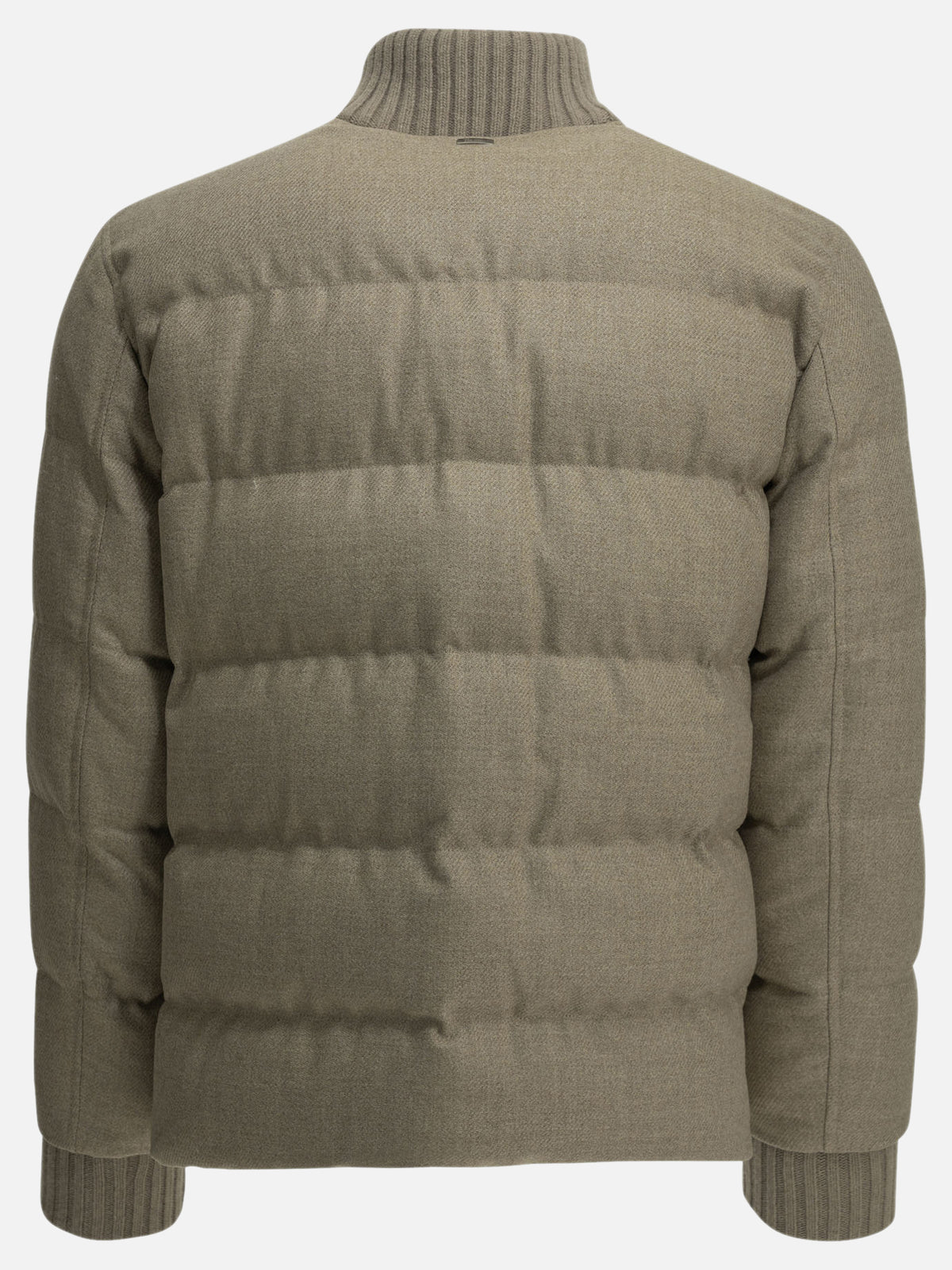 Herno Tweed bomber jacket Beige - VIETTI