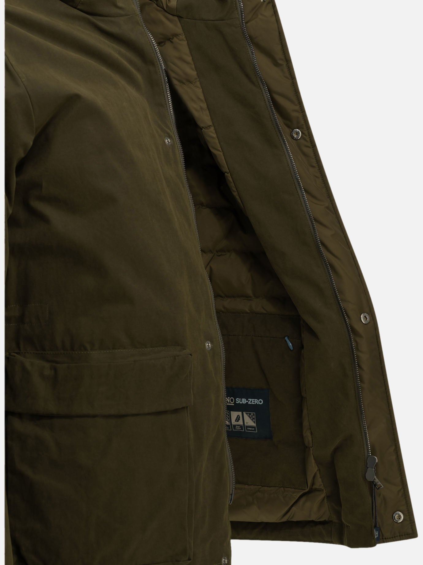 Parkas Solid colour  Green - Herno Men | PDP | VIETTI Online Store | thumbnail_4