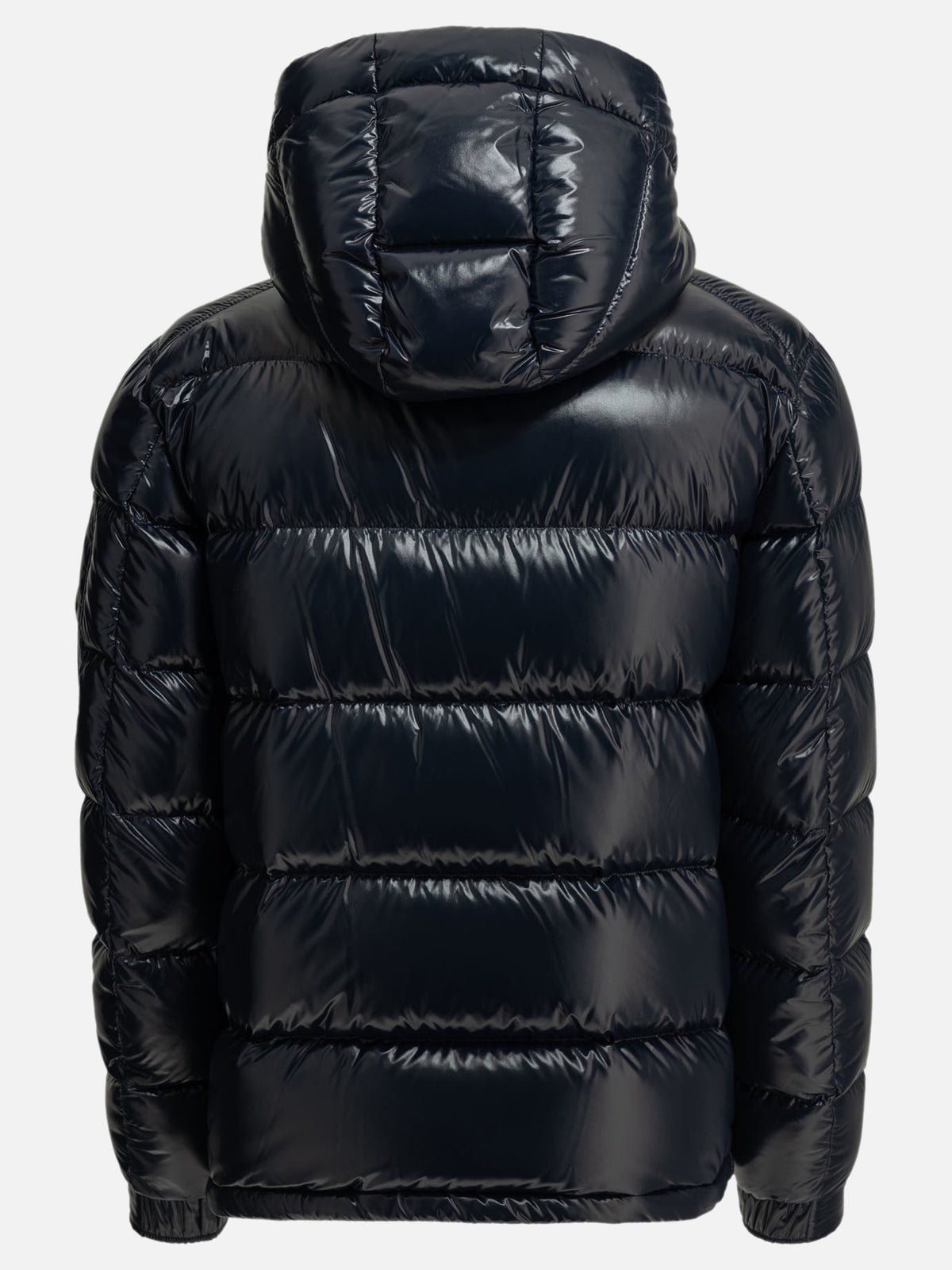 Herno Short down jacket with logo Blue