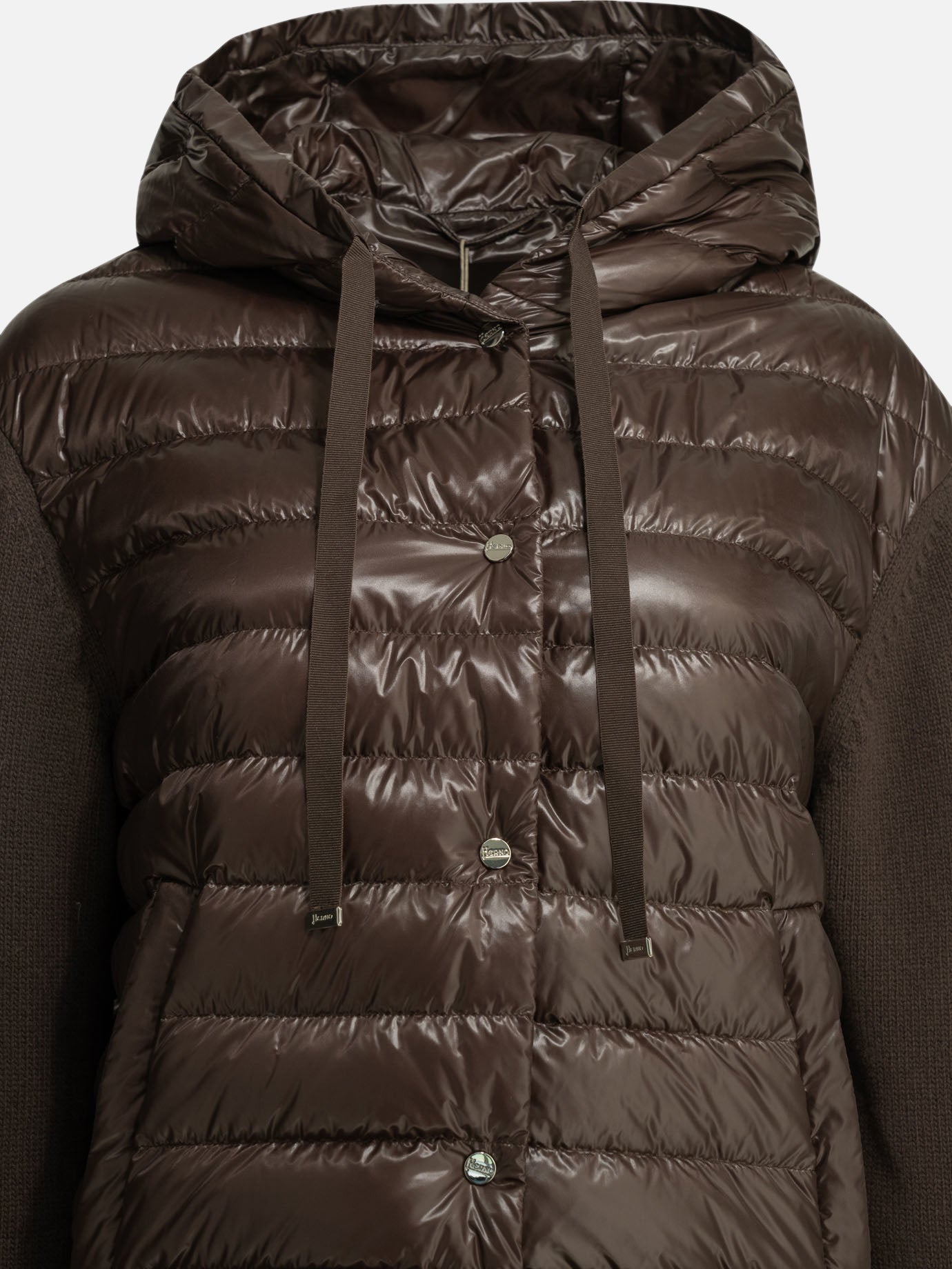 Down jackets Solid colour  Brown - Herno Women | PDP | VIETTI Online Store | thumbnail_3