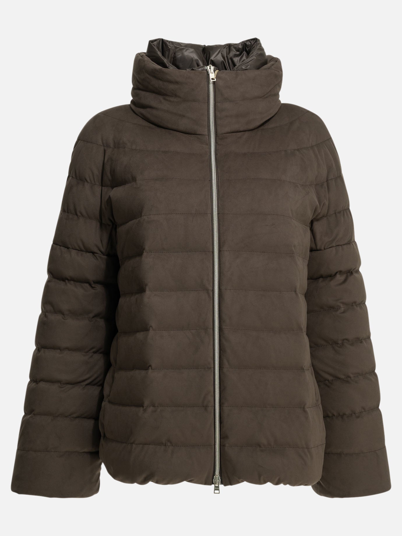 Down jackets Solid colour  Brown - Herno Women | PDP | VIETTI Online Store | thumbnail