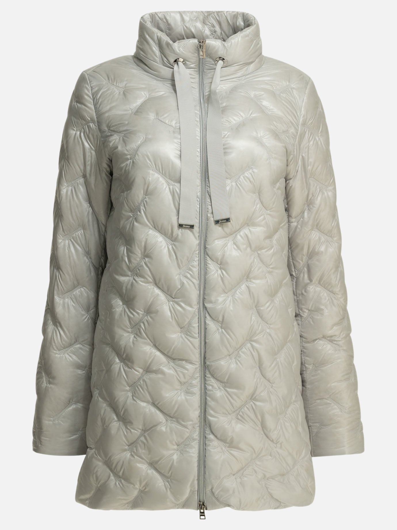 Down coats Solid colour  Grey - Herno Women | PDP | VIETTI Online Store | Zoom-Modal

