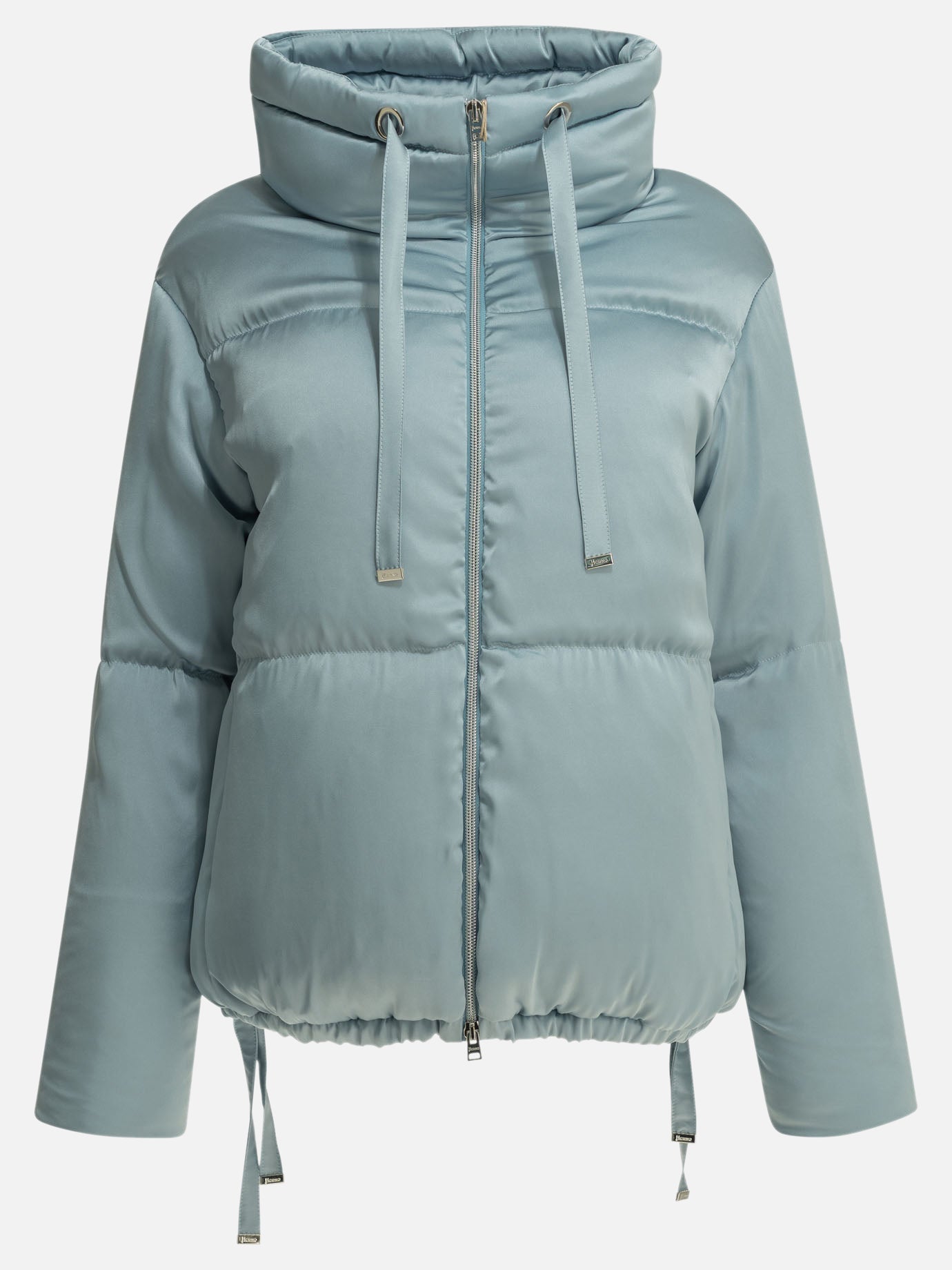 Bomber jackets Solid colour  Light blue - Herno Women | PDP | VIETTI Online Store | thumbnail