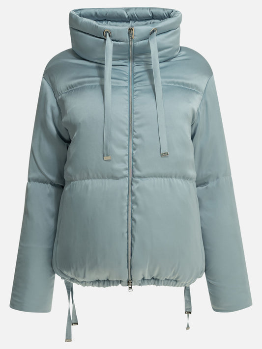 Bomber jackets Solid colour  Light blue - Herno Women | PDP | VIETTI Online Store 
