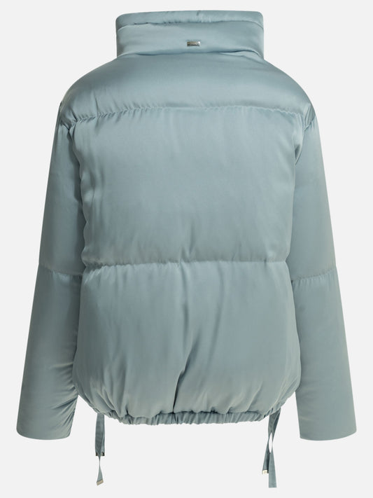 Bomber jackets Solid colour  Light blue - Herno Women | PDP | VIETTI Online Store | 2
