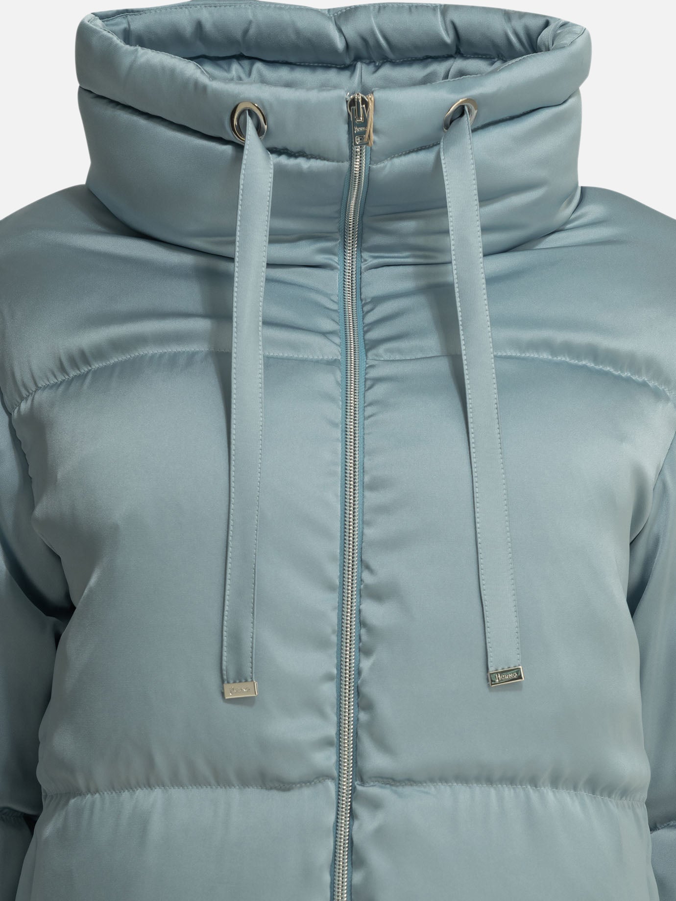 Bomber jackets Solid colour  Light blue - Herno Women | PDP | VIETTI Online Store | Zoom-Modal_3
