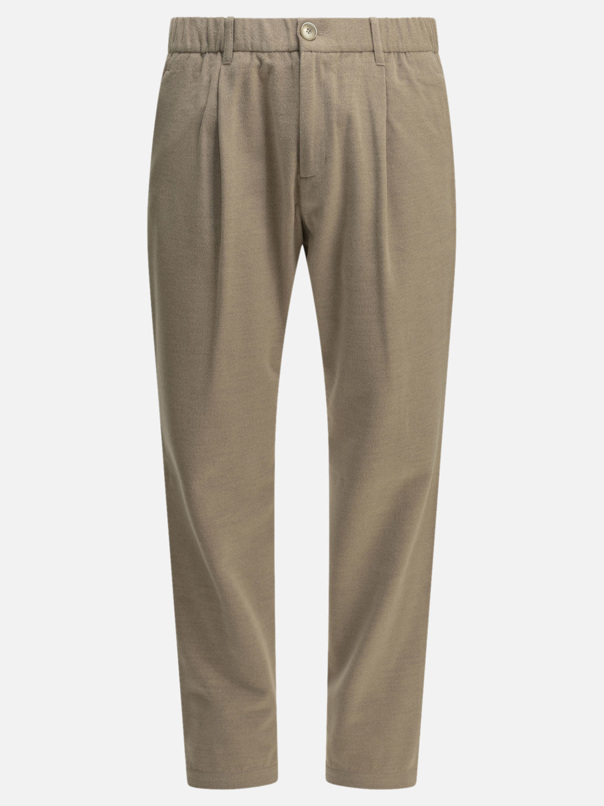 Herno Wool blend sasual pants Beige - VIETTI