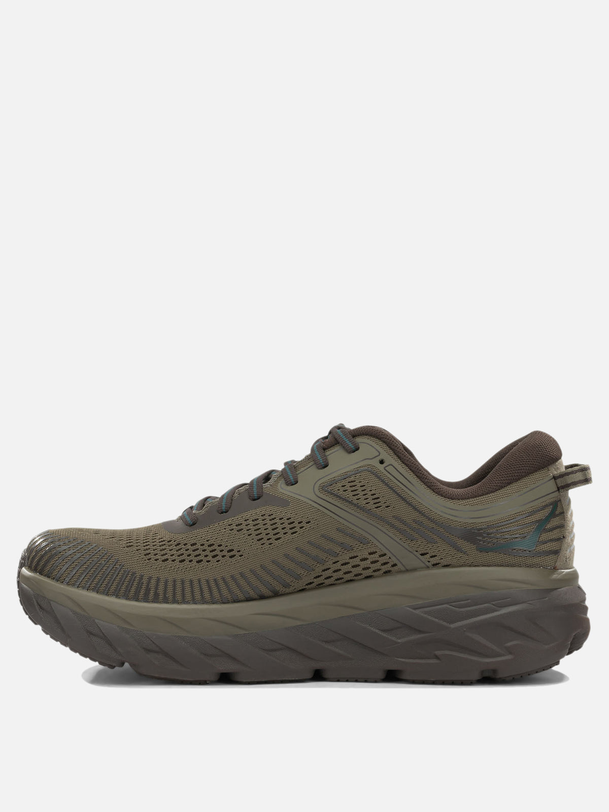 Hoka "Bondi 7" Low-Top Sneakers Brown - VIETTI