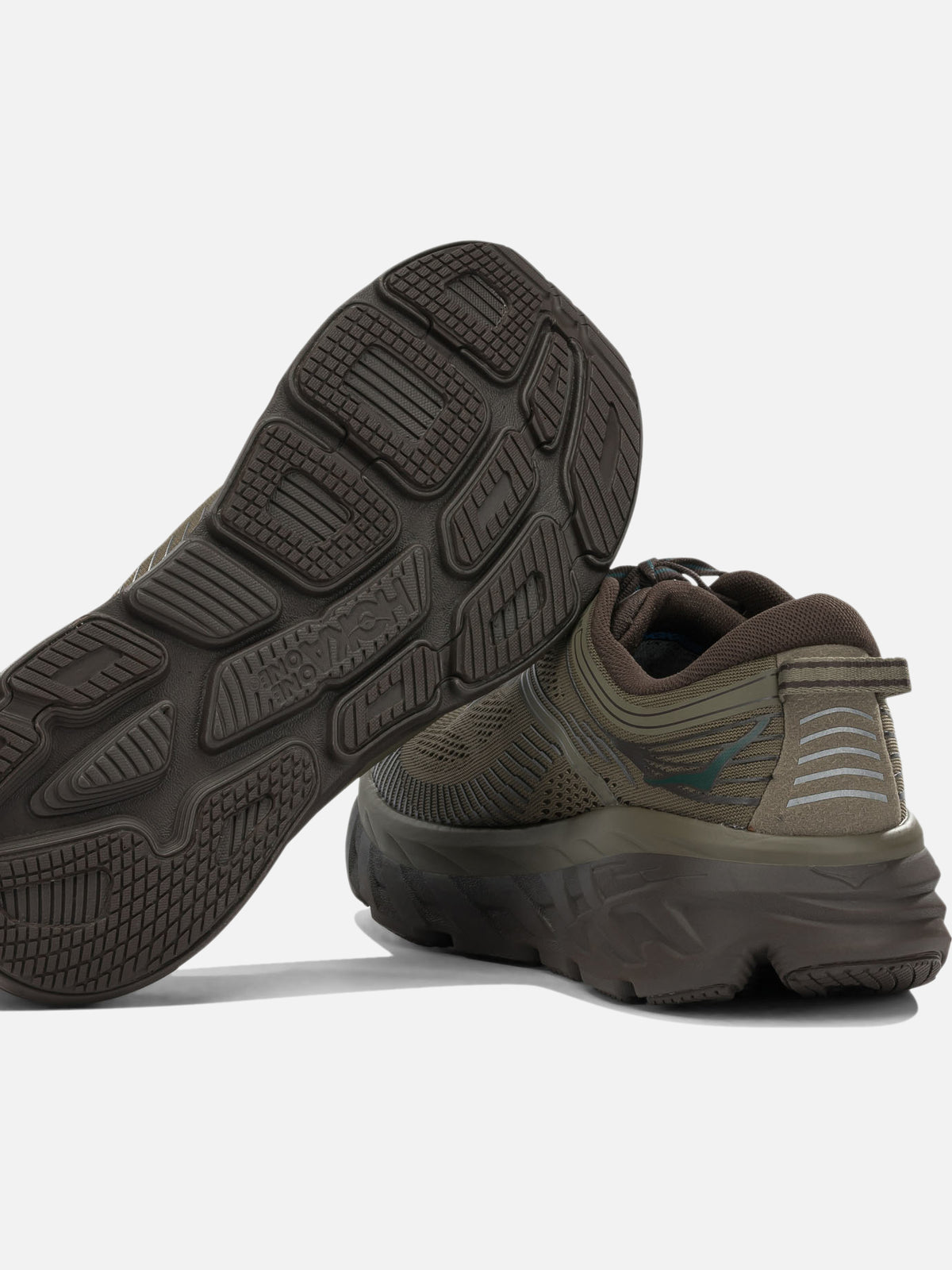 Hoka "Bondi 7" Low-Top Sneakers Brown - VIETTI