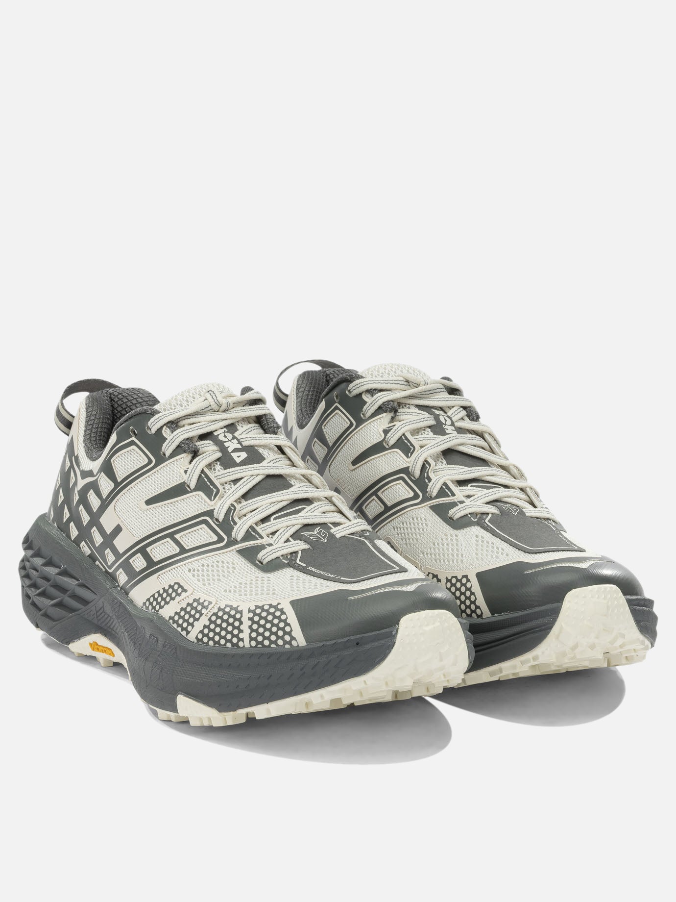 Low top sneakers 100% synthetic fabric - 100% rubber  Grey - Hoka Men | PDP | VIETTI Online Store | Zoom-Modal_2
