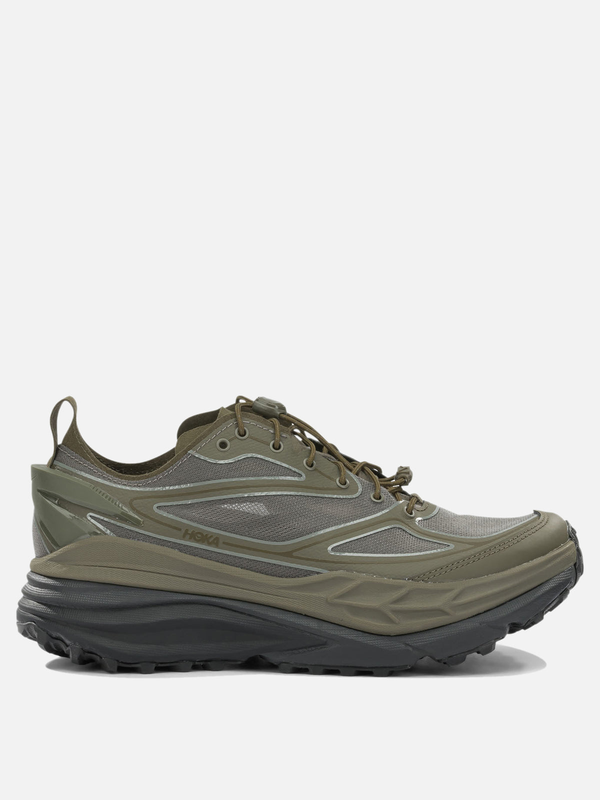 Hoka "Stinson One7" Low-Top Sneakers Green