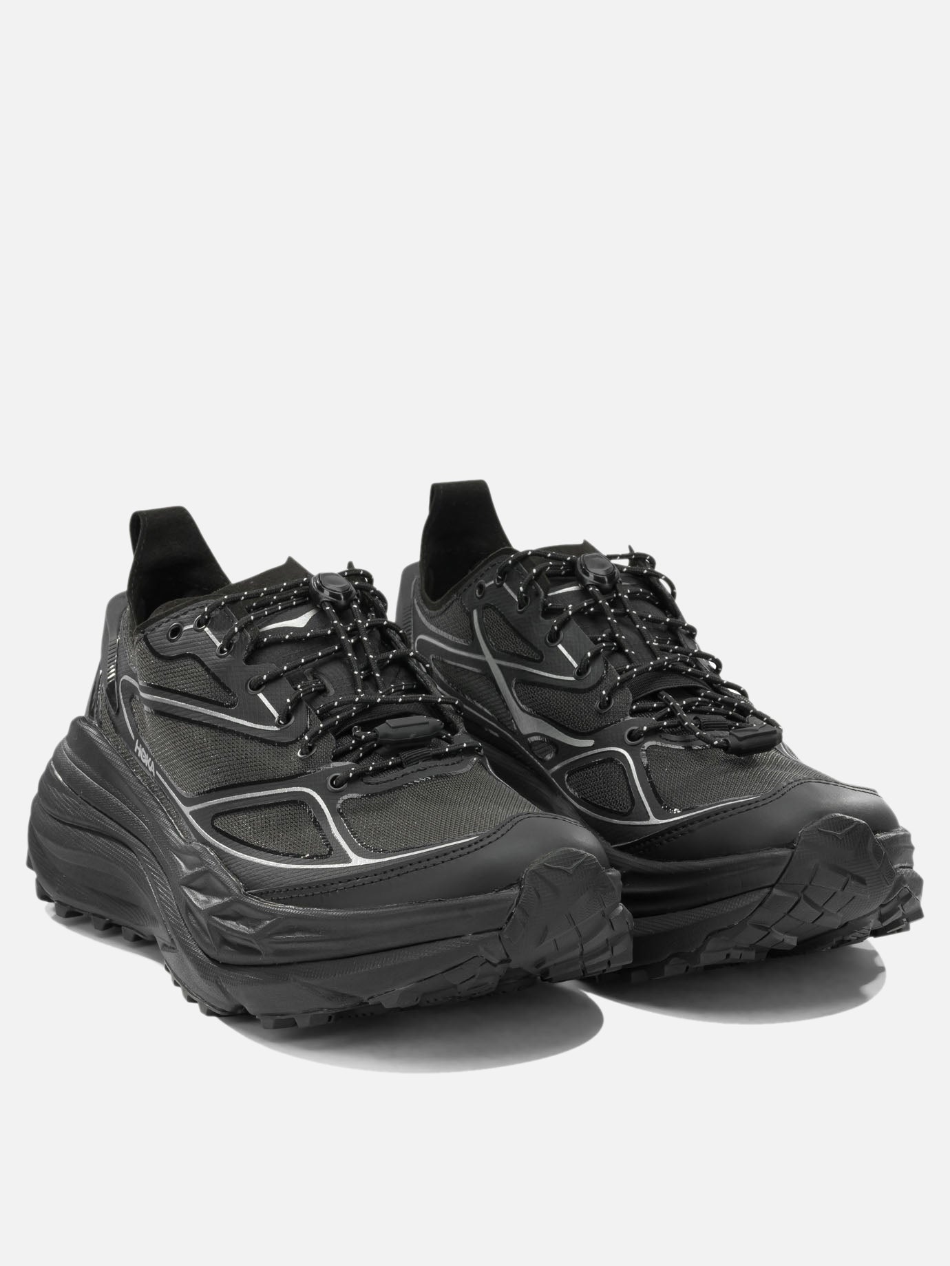 Low top sneakers 100% synthetic fabric - 100% rubber  Black - Hoka Men | PDP | VIETTI Online Store | thumbnail_2