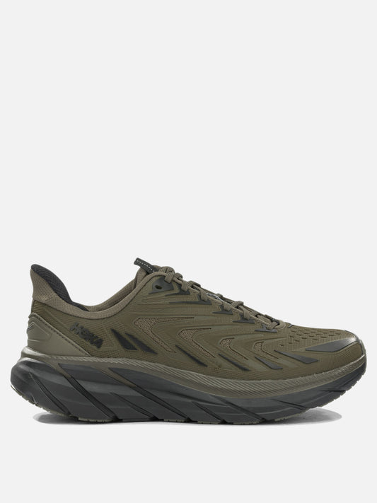Hoka "Clifton UTL" Low-Top Sneakers - Grey

