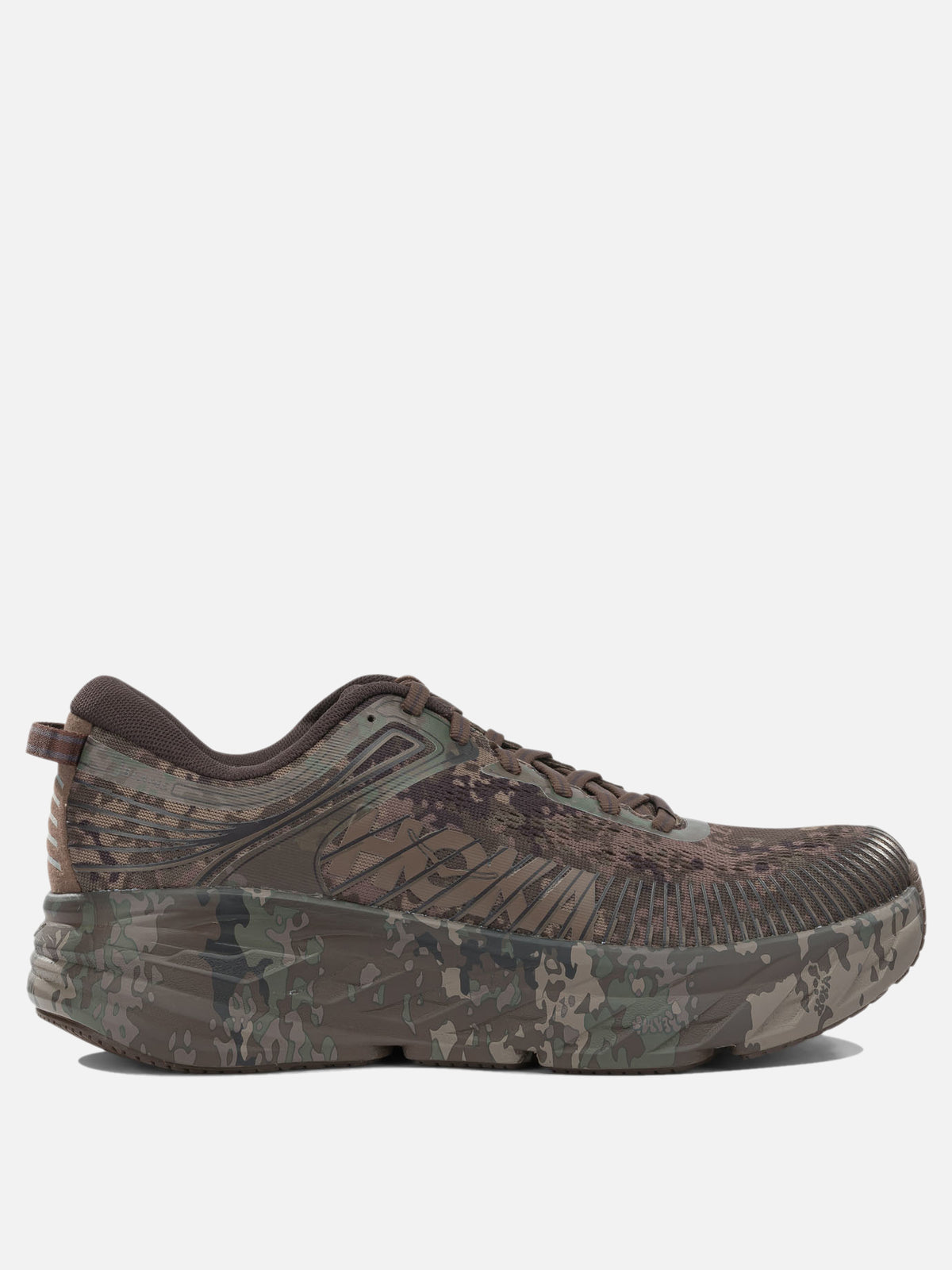Hoka "Bondi 7 Beams" Low-Top Sneakers Brown - VIETTI