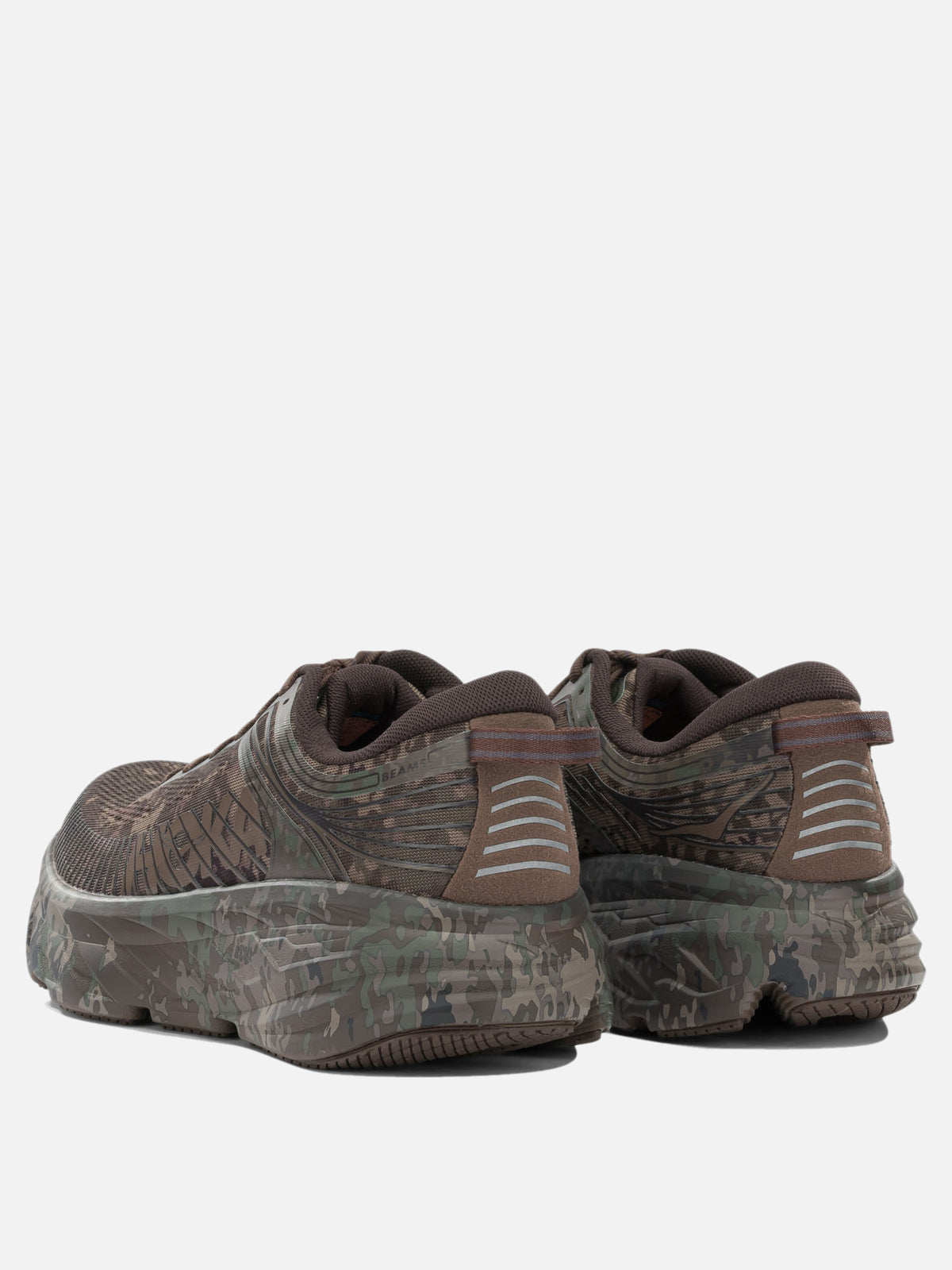 Hoka "Bondi 7 Beams" Low-Top Sneakers Brown - VIETTI