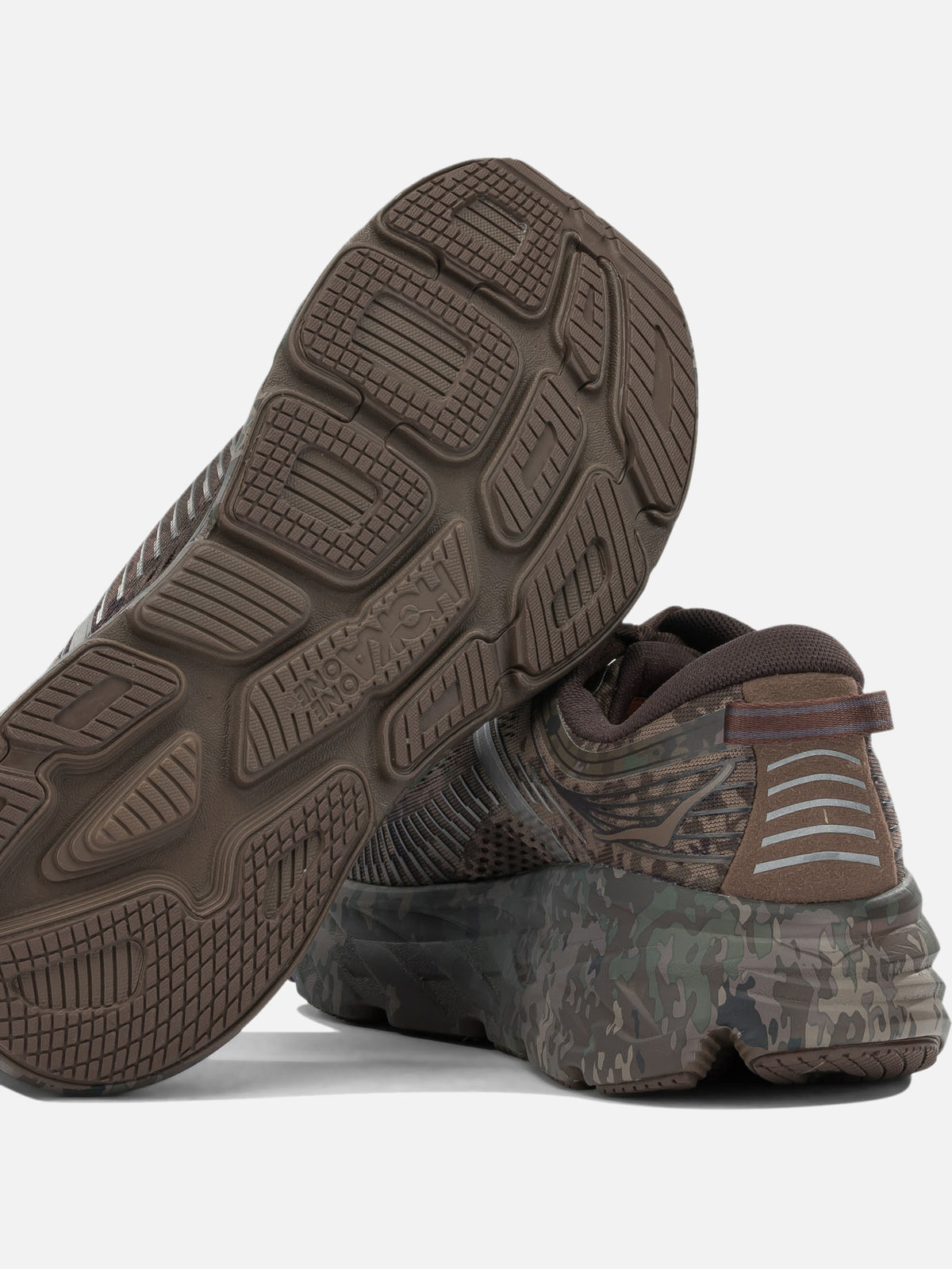 Hoka "Bondi 7 Beams" Low-Top Sneakers Brown - VIETTI