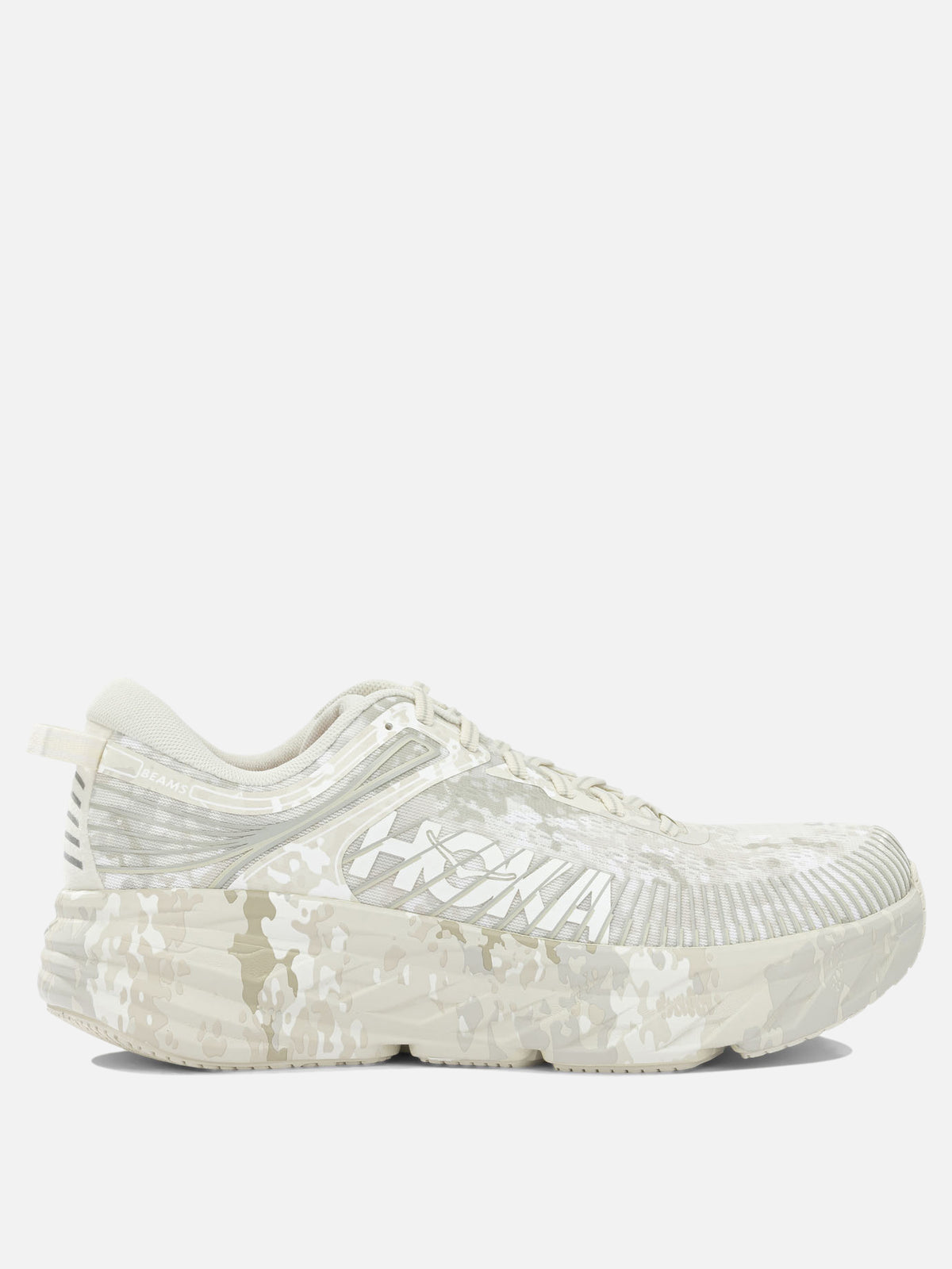 Hoka "Bondi 7 Beams" Low-Top Sneakers Beige - VIETTI