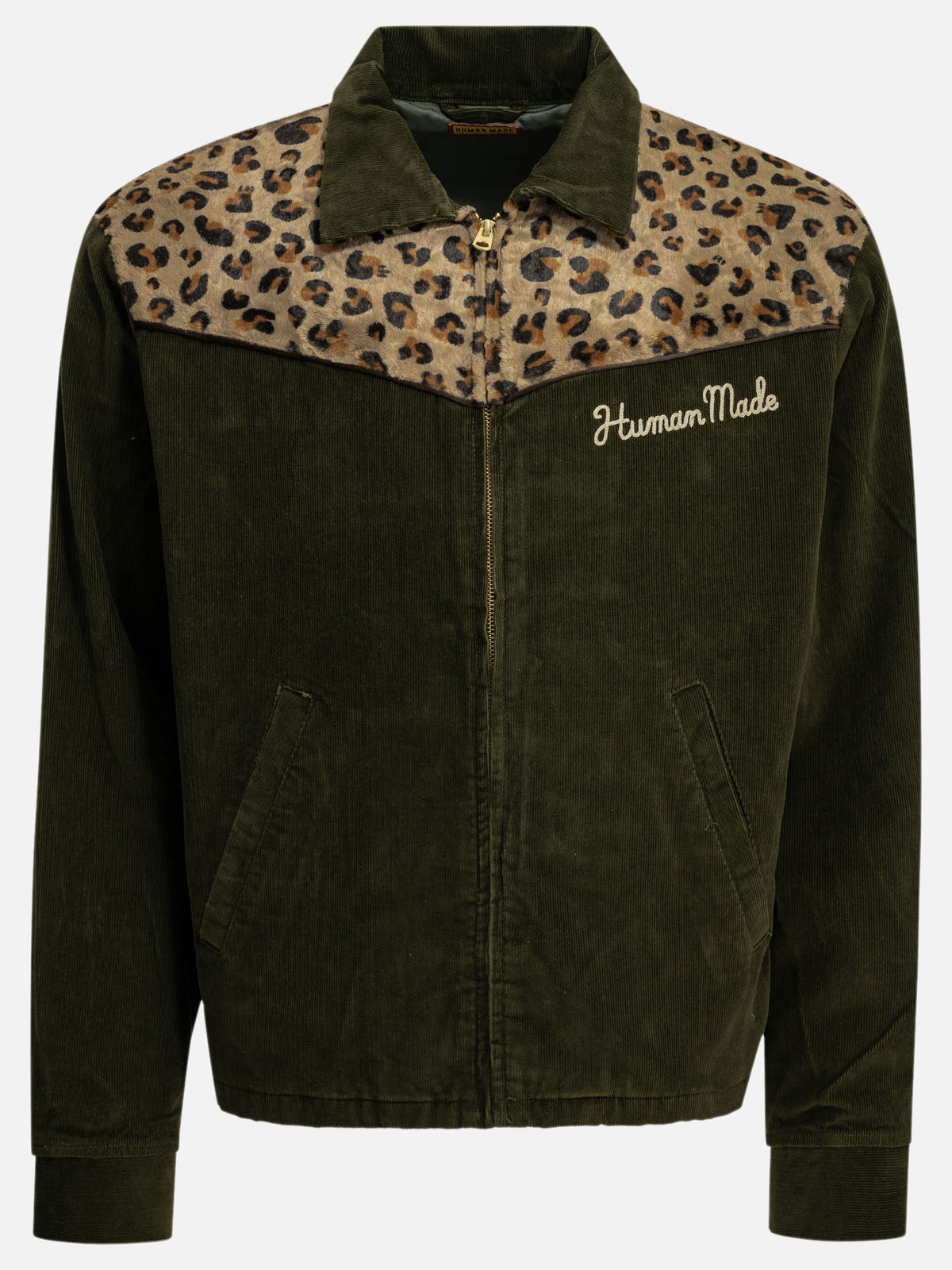Human Made "Leopard" Overshirt Jacket Green