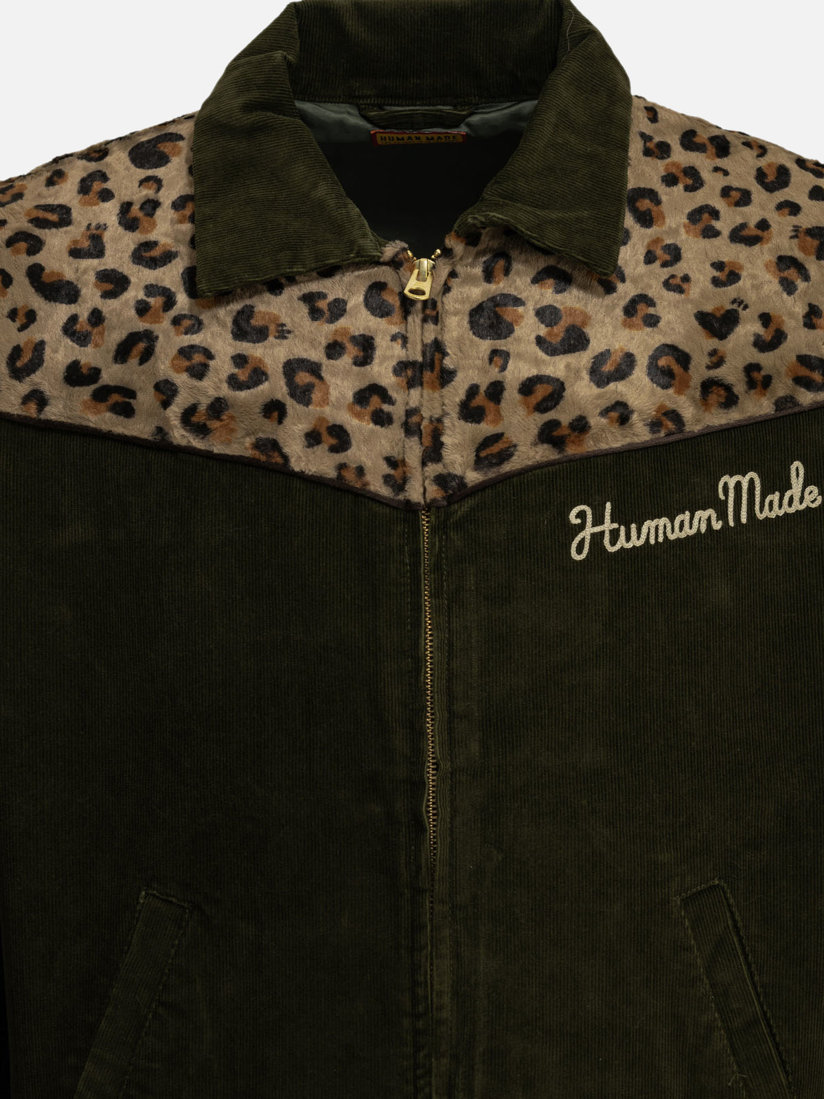 Human Made "Leopard" Overshirt Jacket Green - VIETTI