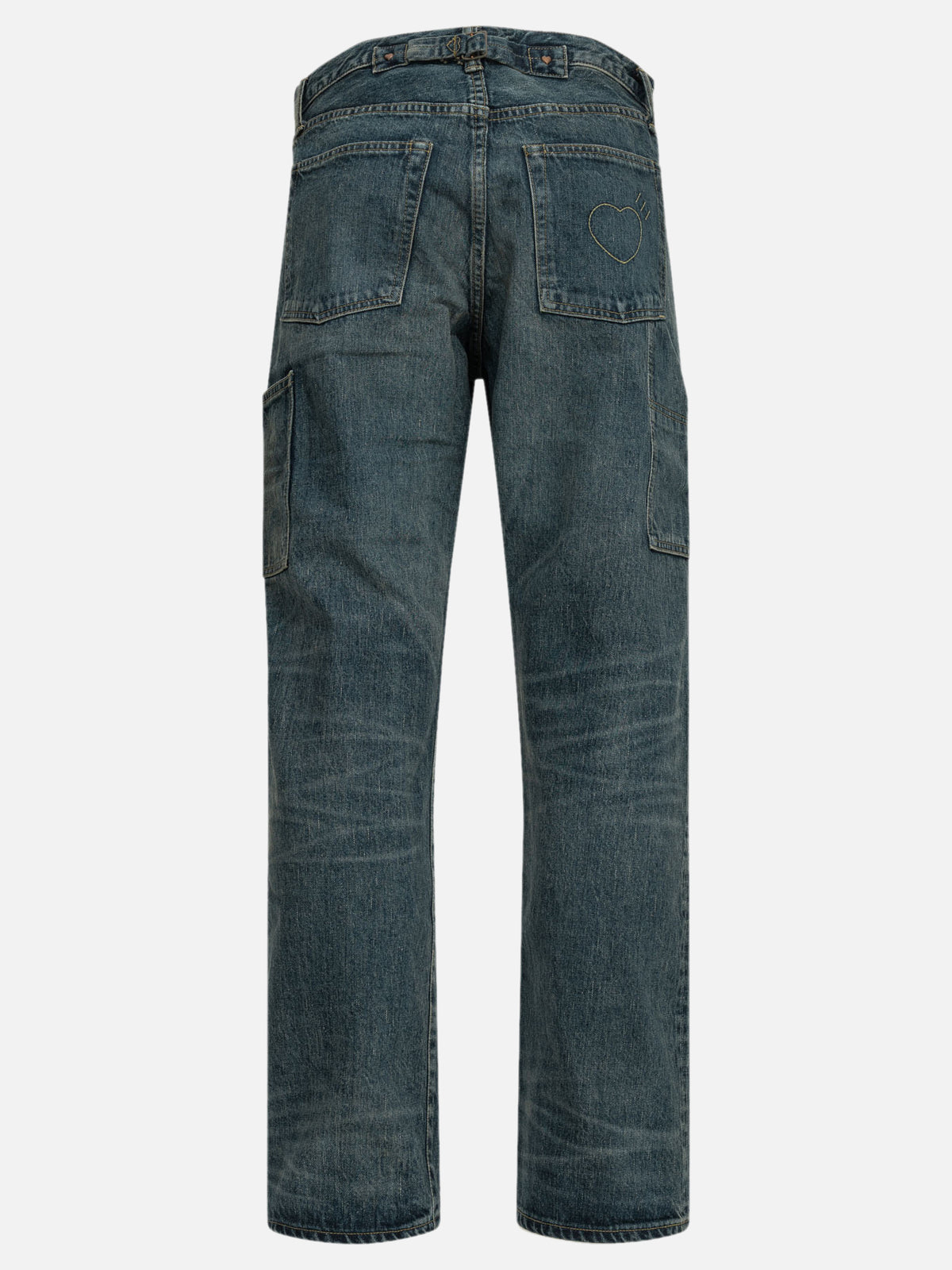 Human Made Jeans a gamba dritta "Future" Blu - VIETTI