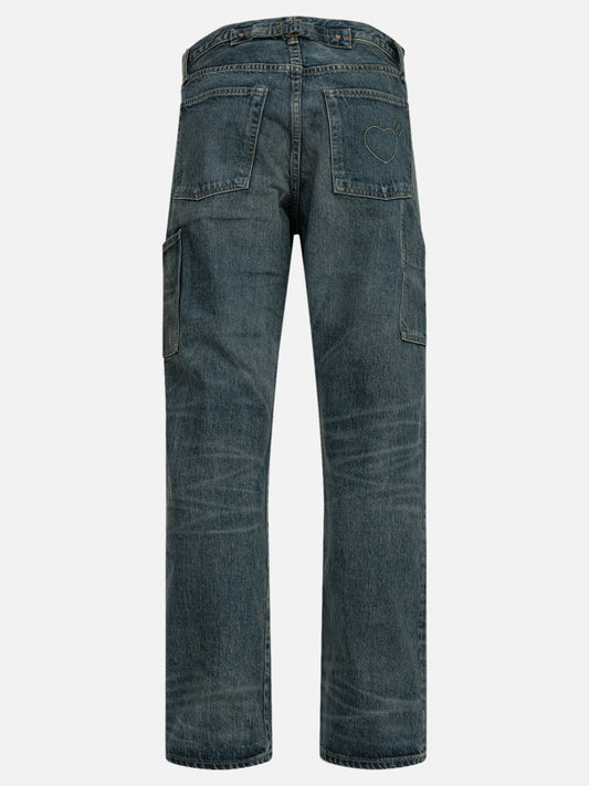 Human Made "Future" Straight-Leg Jeans Blue

