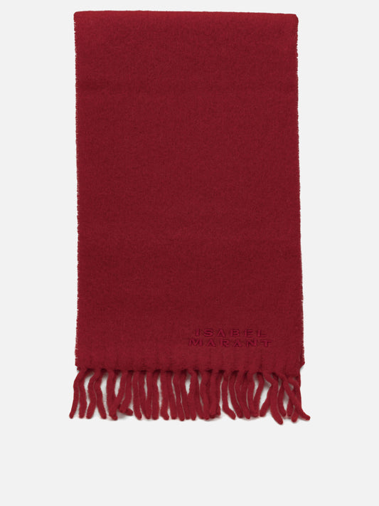 Isabel Marant "Firny" Fringed Scarf Red

