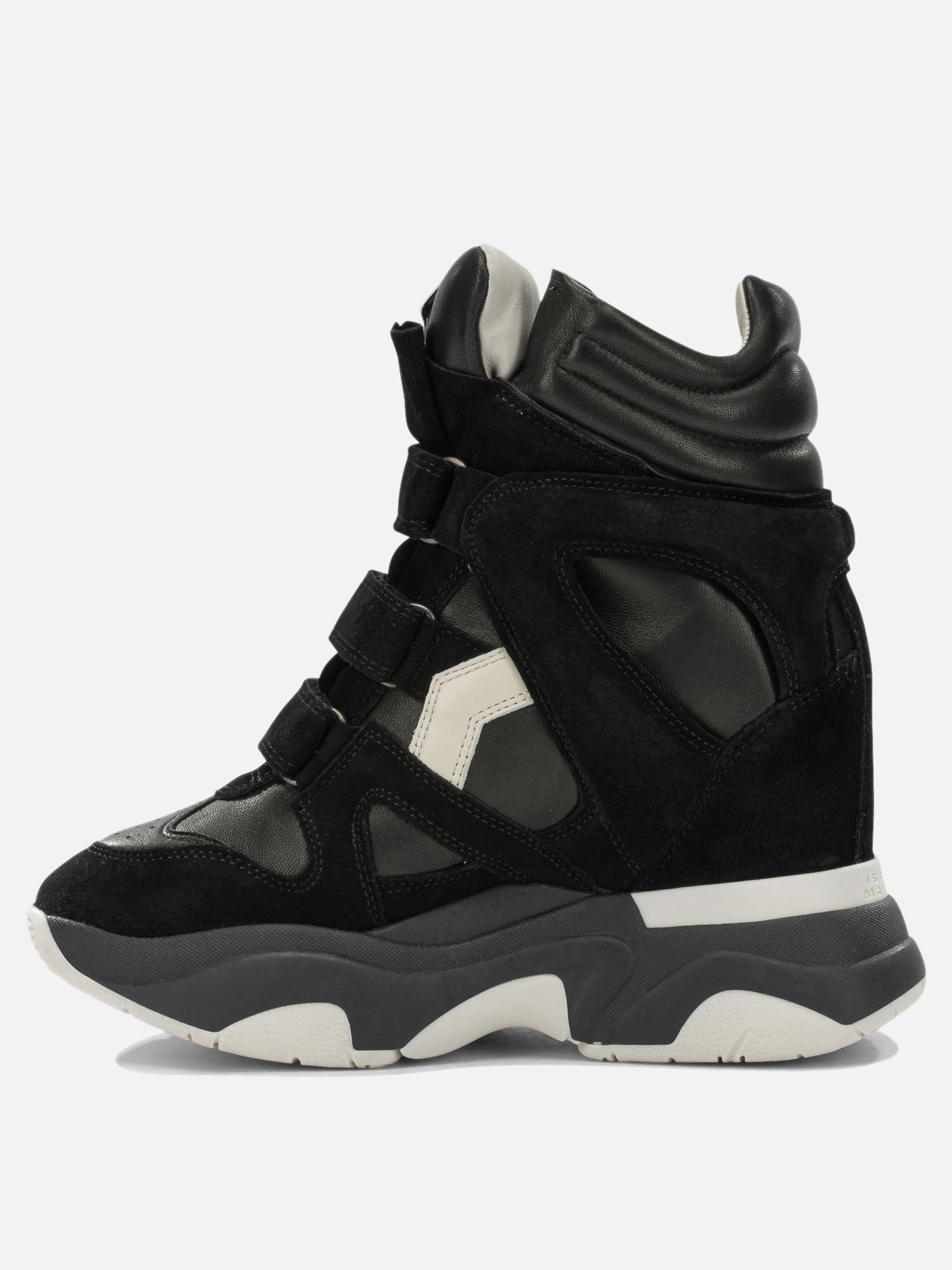 High top sneakers 100% calf leather - 100% rubber  Black - Isabel Marant Women | PDP | VIETTI Online Store | Zoom-Modal_3
