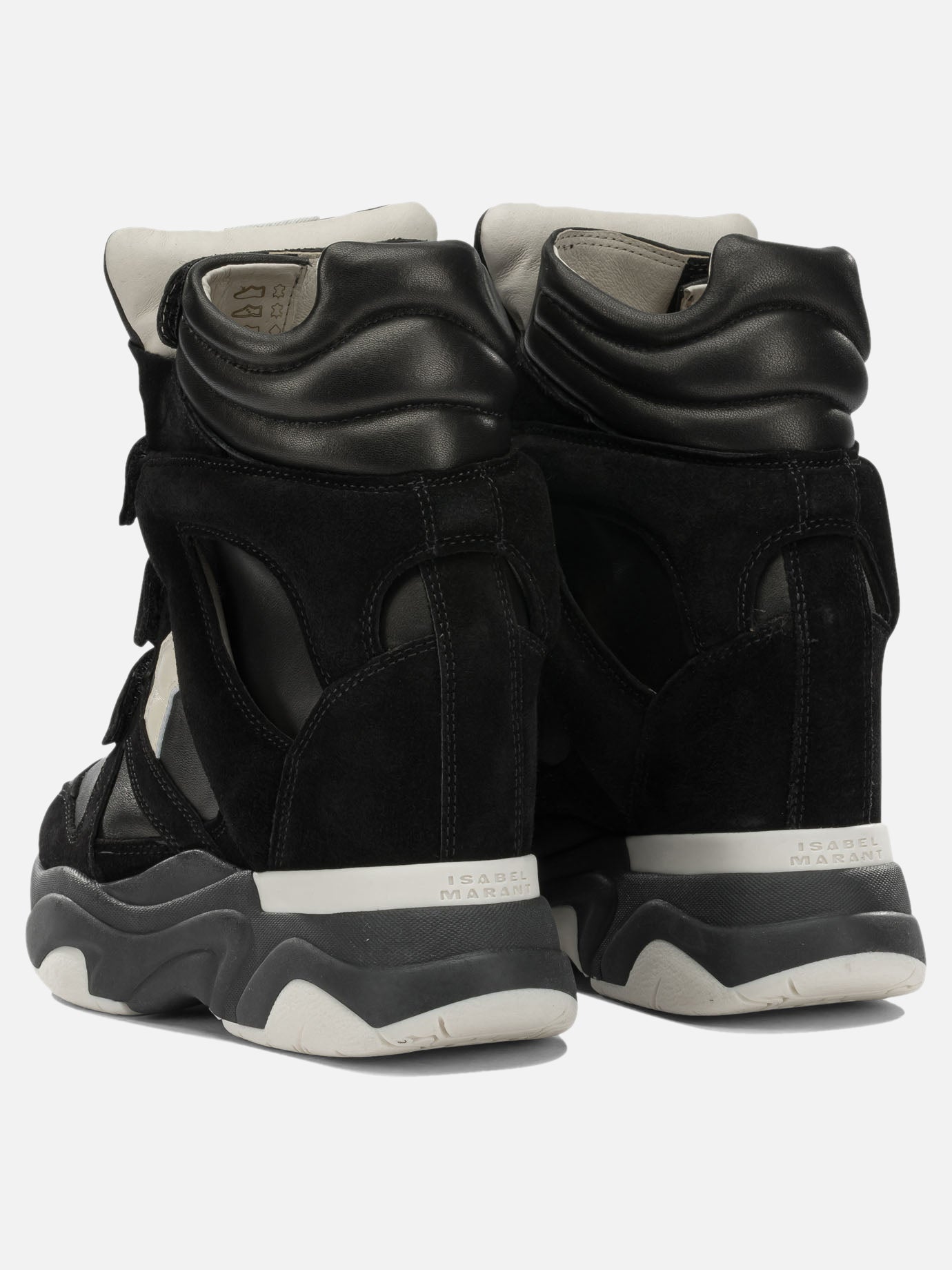High top sneakers 100% calf leather - 100% rubber  Black - Isabel Marant Women | PDP | VIETTI Online Store | Zoom-Modal_4
