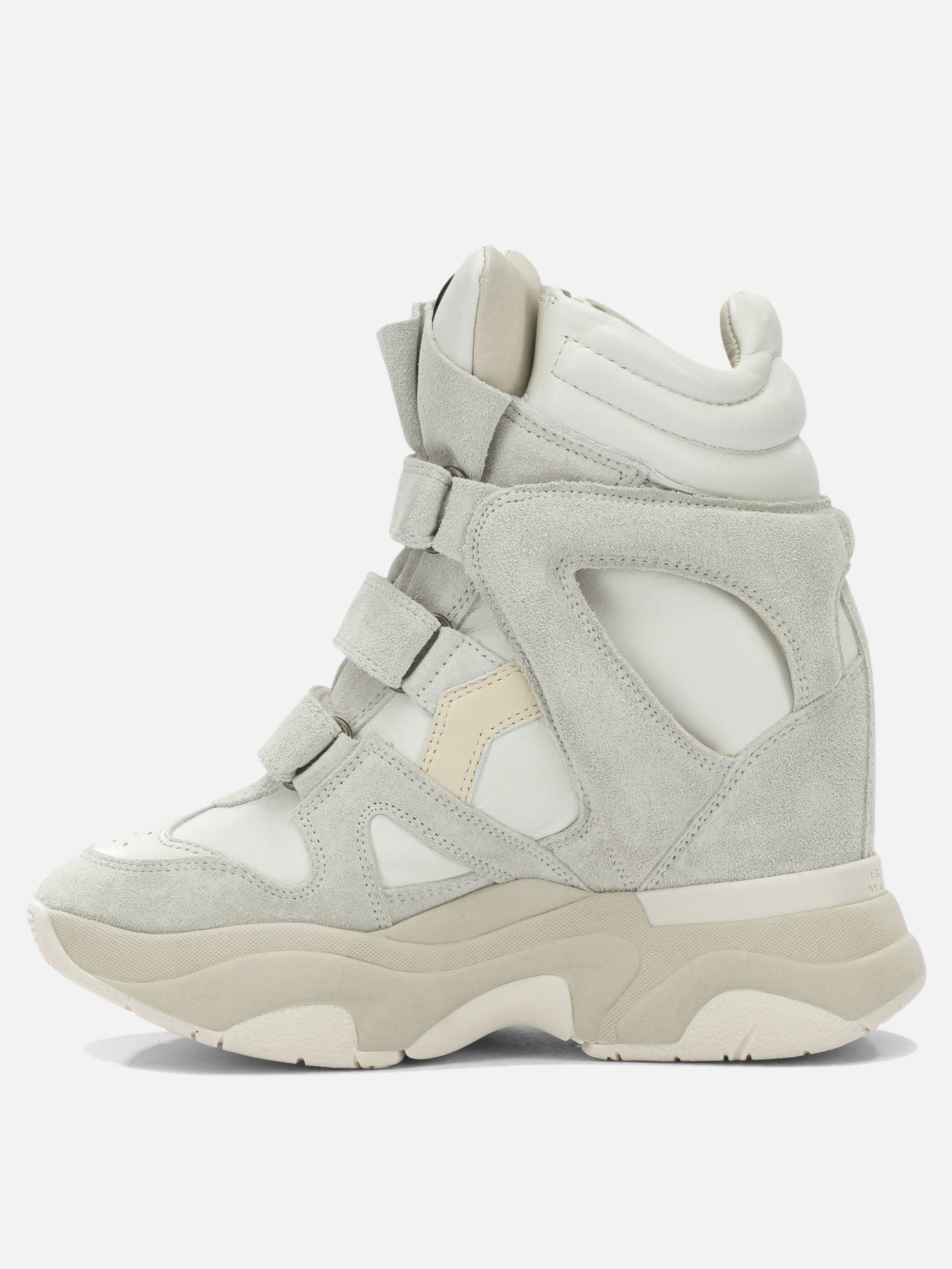 High top sneakers 100% calf leather - 100% rubber  White - Isabel Marant Women | PDP | VIETTI Online Store | thumbnail_3