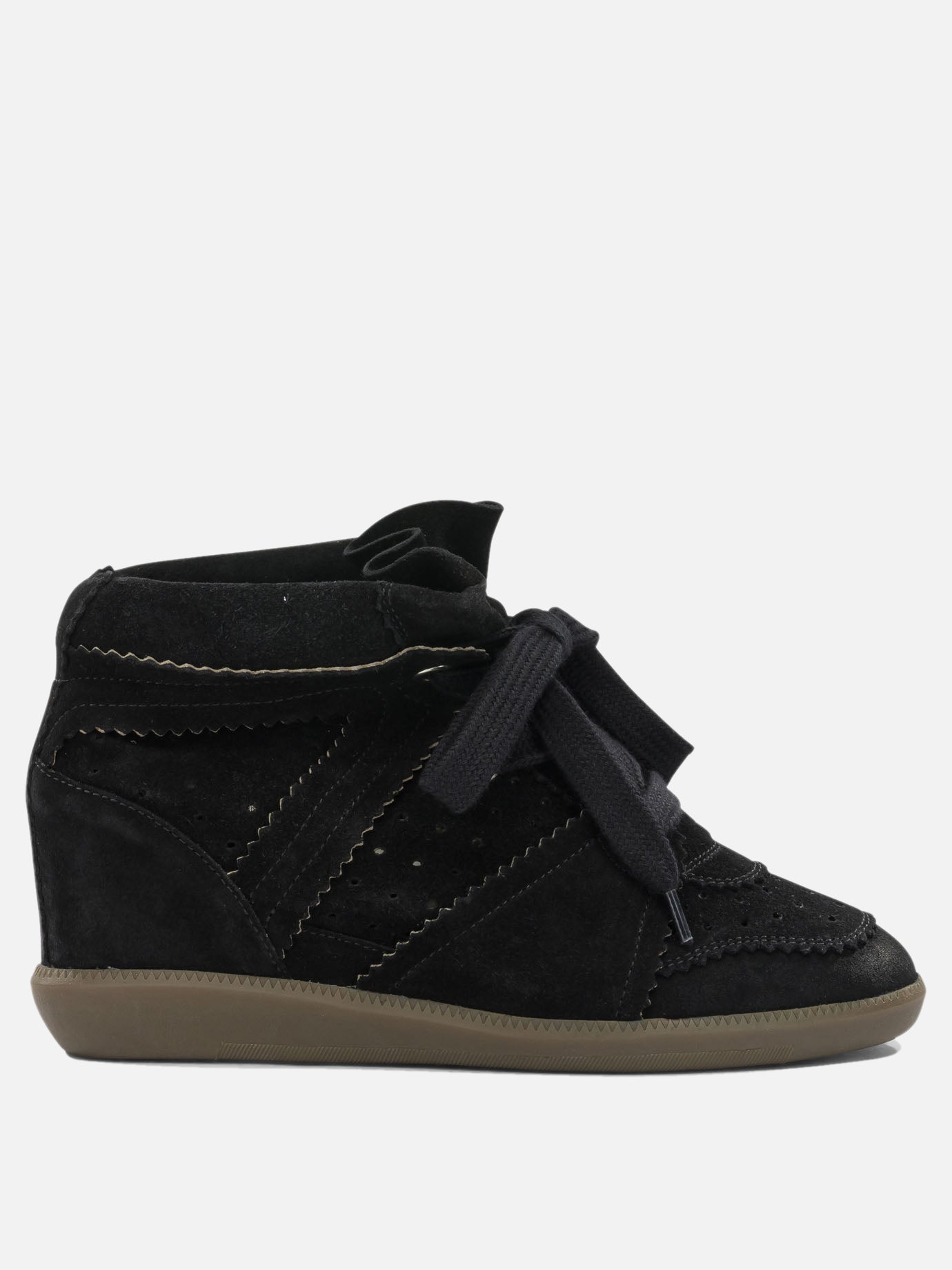 High top sneakers 100% calf leather  Black - Isabel Marant Women | PDP | VIETTI Online Store | Zoom-Modal
