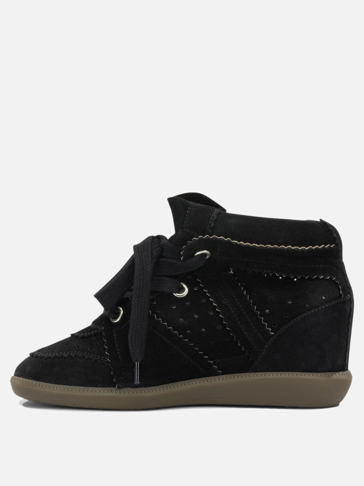 High top sneakers 100% calf leather  Black - Isabel Marant Women | PDP | VIETTI Online Store | Zoom-Modal_3
