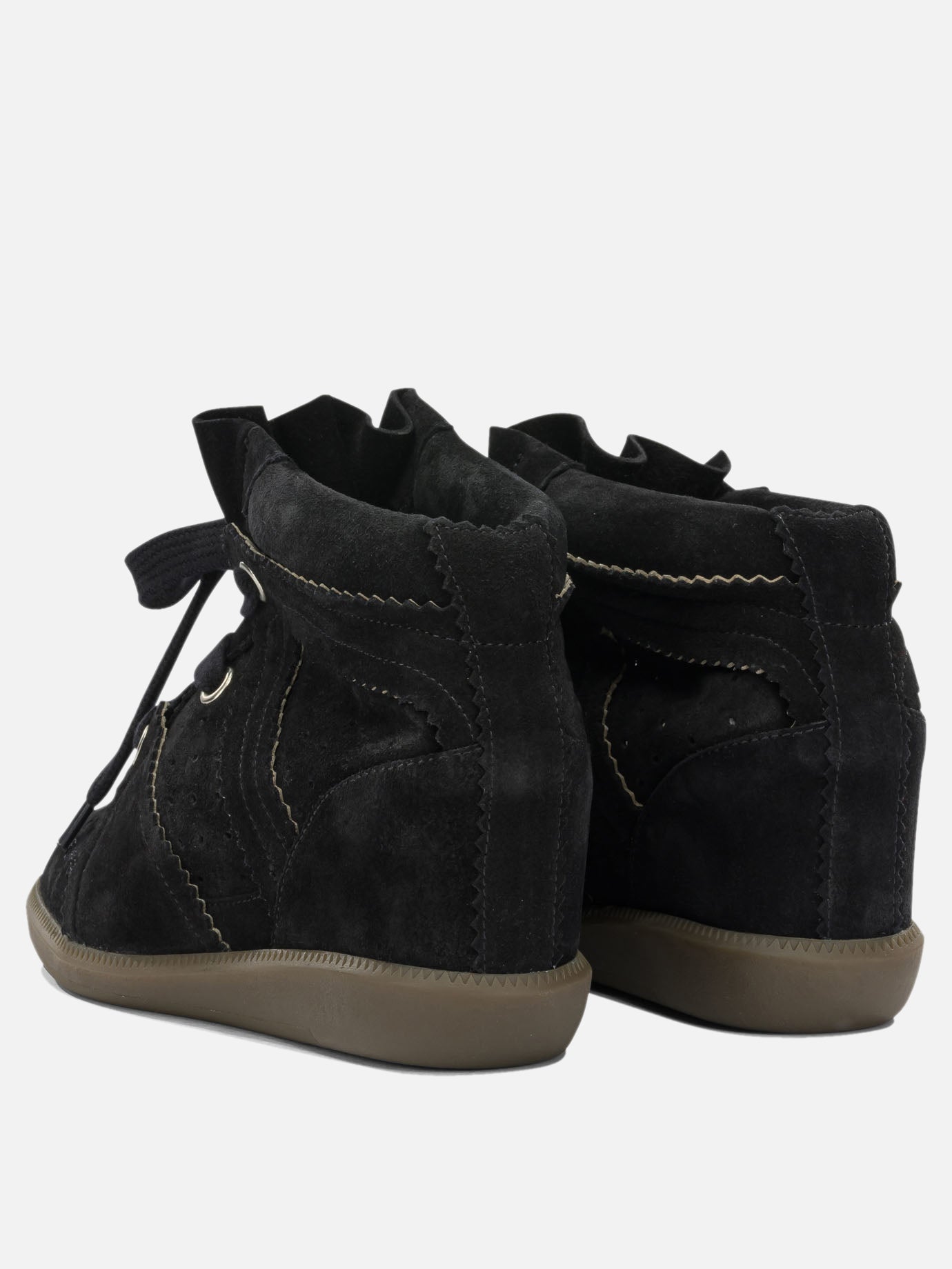 High top sneakers 100% calf leather  Black - Isabel Marant Women | PDP | VIETTI Online Store | Zoom-Modal_4
