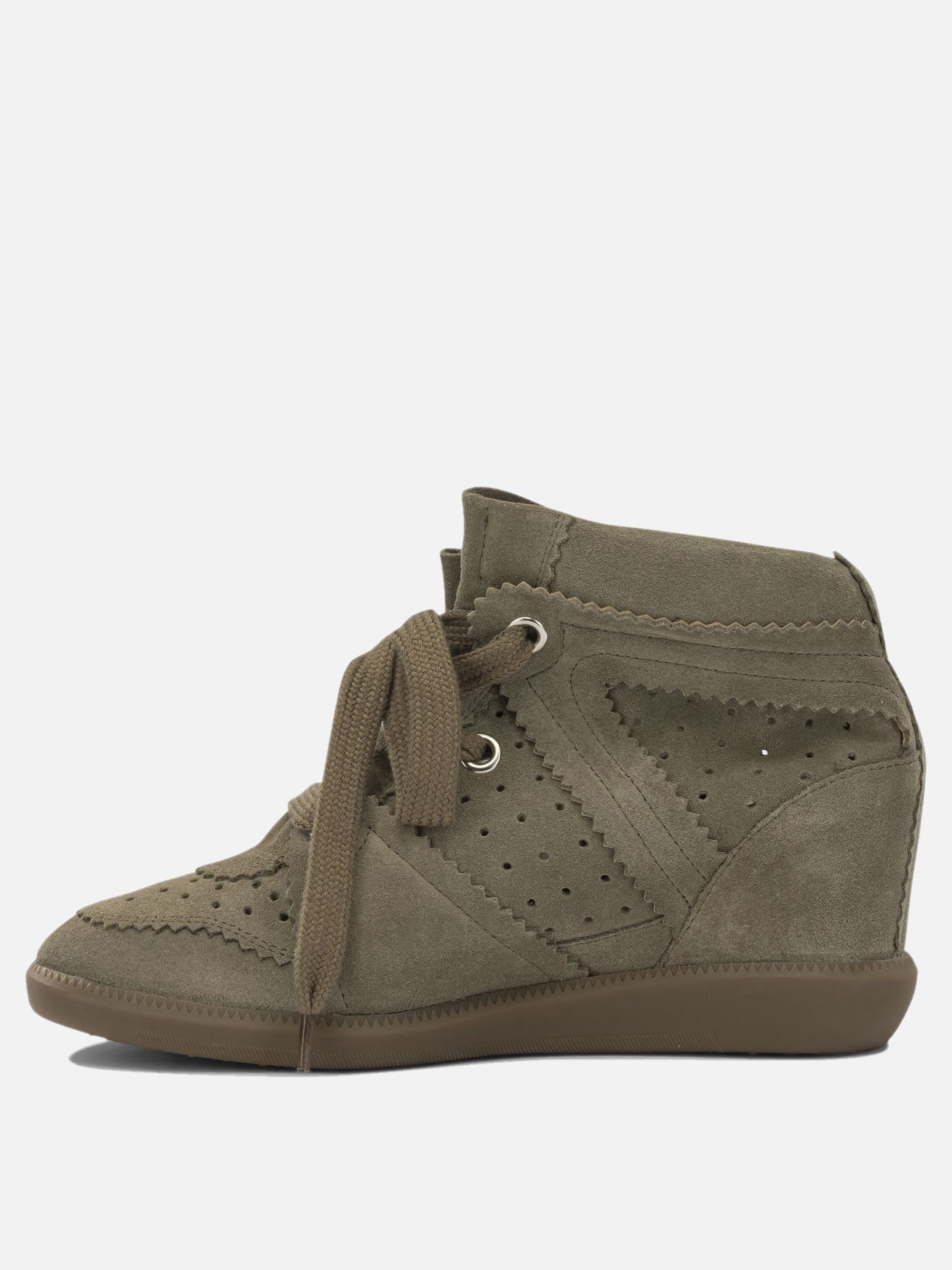 High top sneakers 100% calf leather  Brown - Isabel Marant Women | PDP | VIETTI Online Store | thumbnail_3