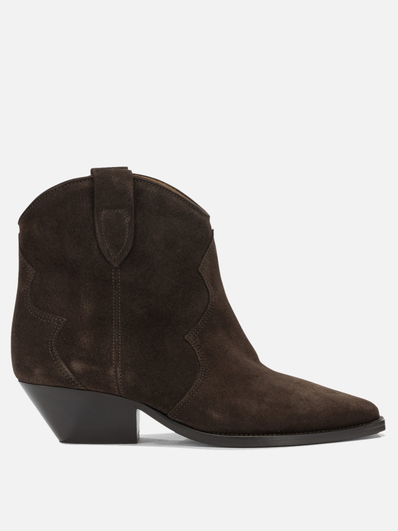 Cowboy 100% calf velvet leather - 100% cow leather  Brown - Isabel Marant Women | PDP | VIETTI Online Store | Zoom-Modal
