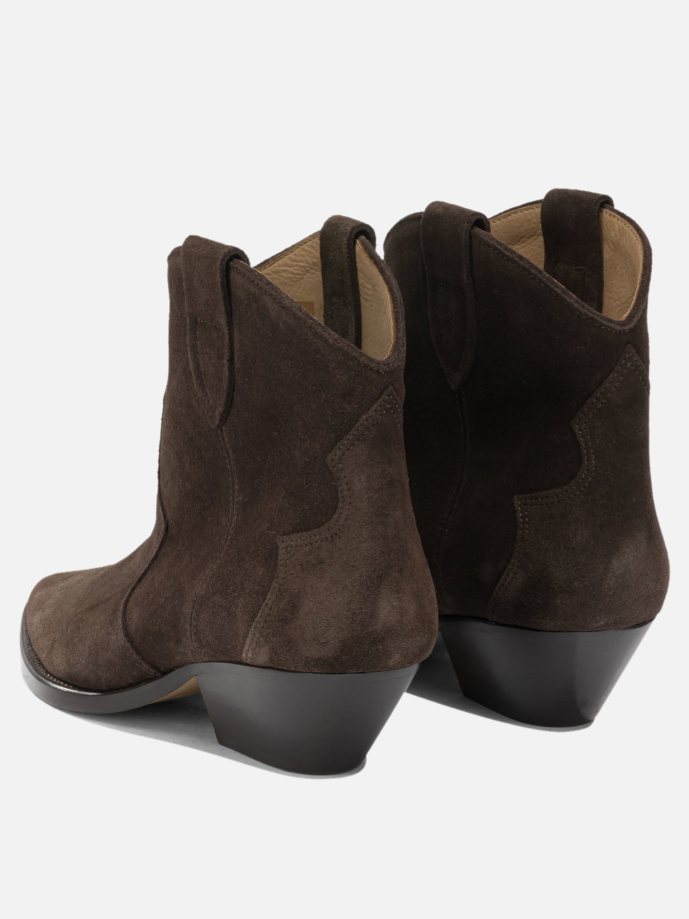 Cowboy 100% calf velvet leather - 100% cow leather  Brown - Isabel Marant Women | PDP | VIETTI Online Store | Zoom-Modal_4

