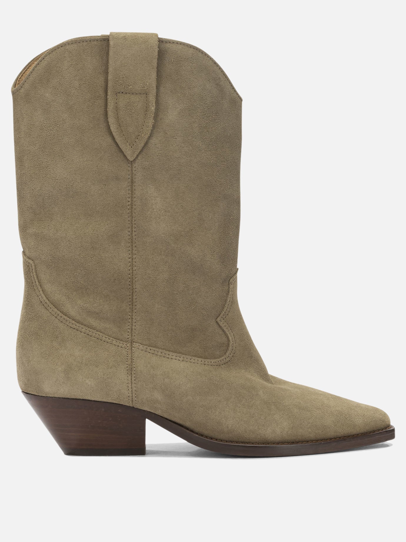 Cowboy 100% calf velvet leather - 100% cow leather  Beige - Isabel Marant Women | PDP | VIETTI Online Store | thumbnail