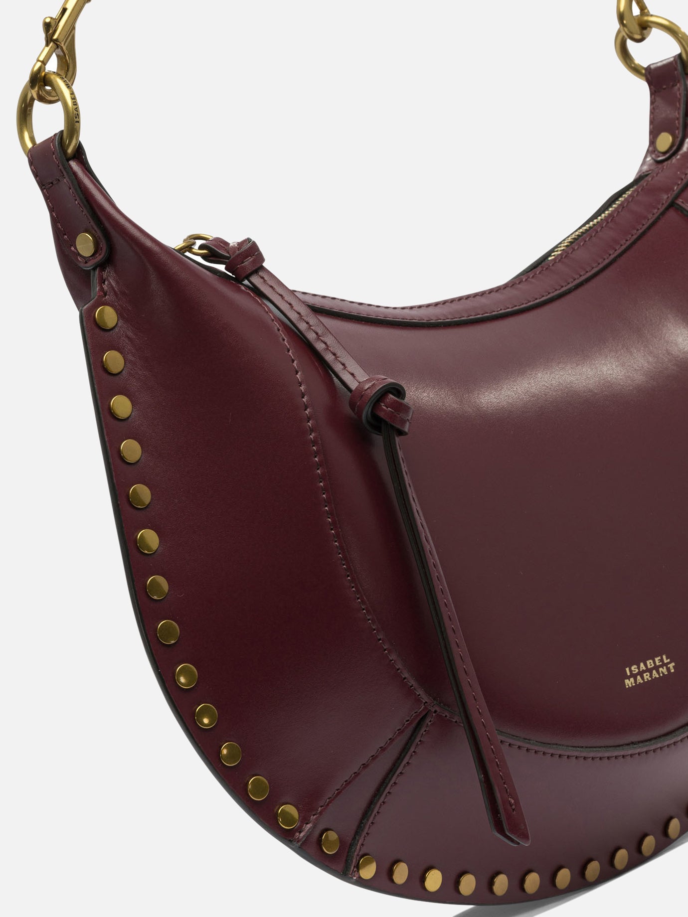 Medium bags 100% calf leather - Lining: 60% polyamide 40% polyurethane  Bordeaux - Isabel Marant Women | PDP | VIETTI Online Store | Zoom-Modal_4
