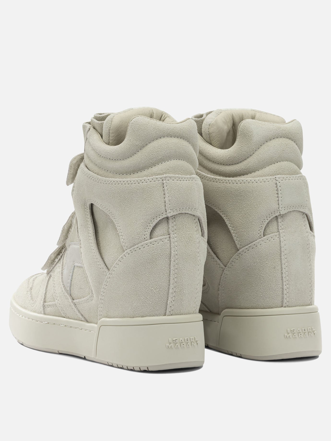 High top sneakers 100% suede leather - 100% rubber  Beige - Isabel Marant Women | PDP | VIETTI Online Store | thumbnail_4