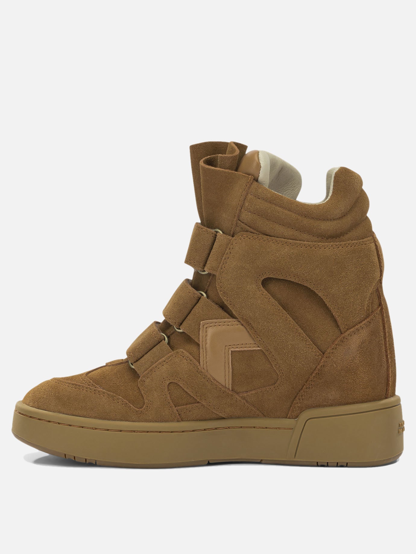 High top sneakers 100% suede leather - 100% rubber  Brown - Isabel Marant Women | PDP | VIETTI Online Store | thumbnail_3