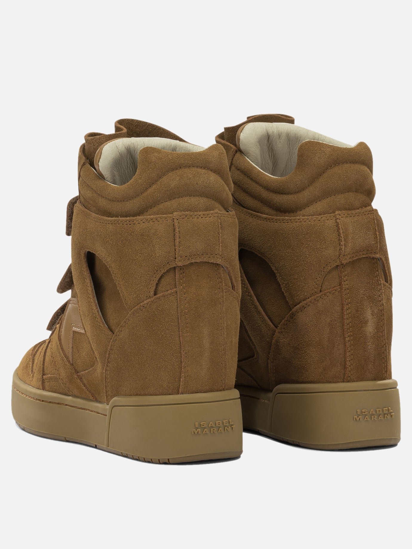 High top sneakers 100% suede leather - 100% rubber  Brown - Isabel Marant Women | PDP | VIETTI Online Store | Zoom-Modal_4
