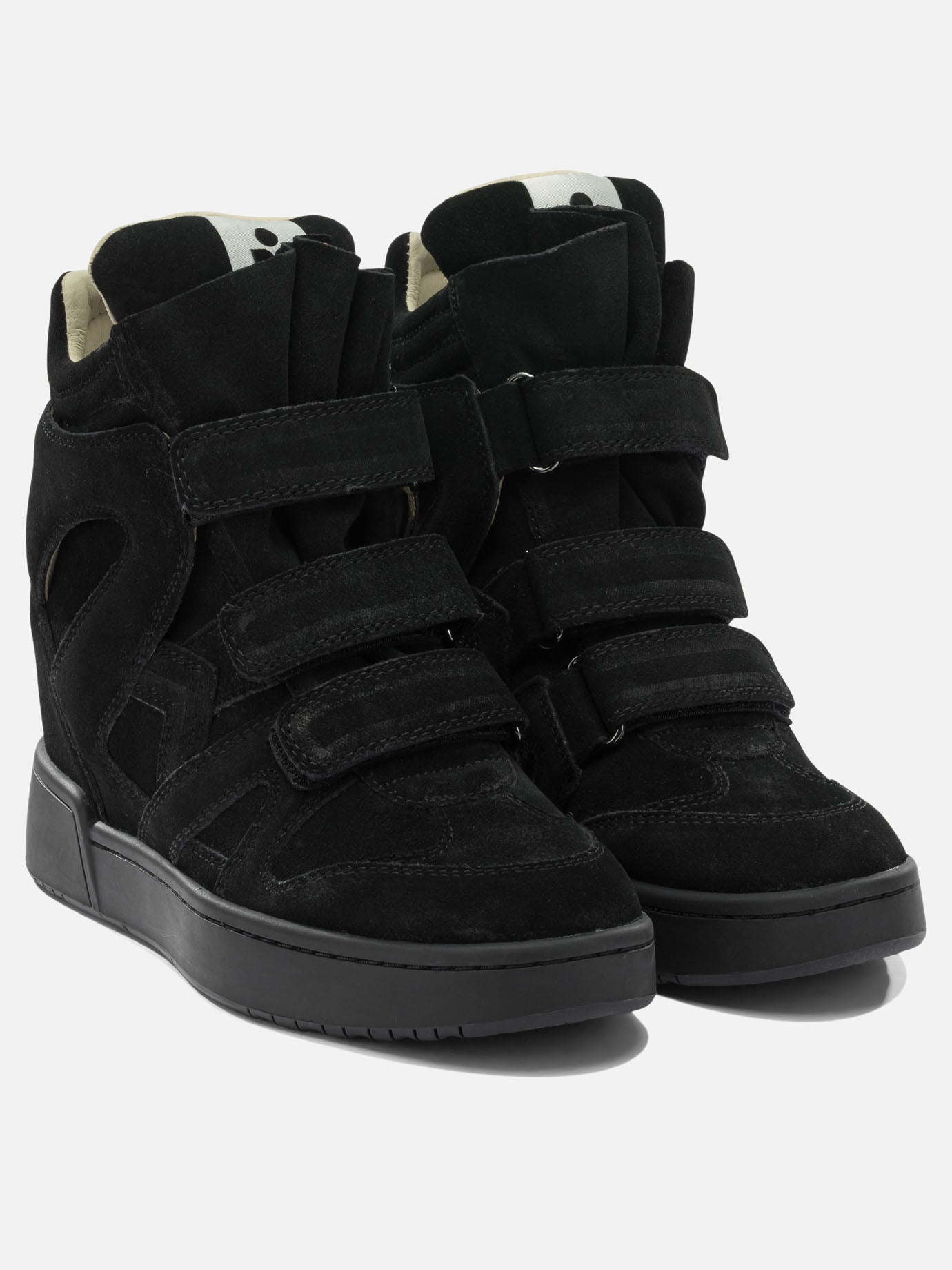 High top sneakers 100% suede leather - 100% rubber  Black - Isabel Marant Women | PDP | VIETTI Online Store | Zoom-Modal_2
