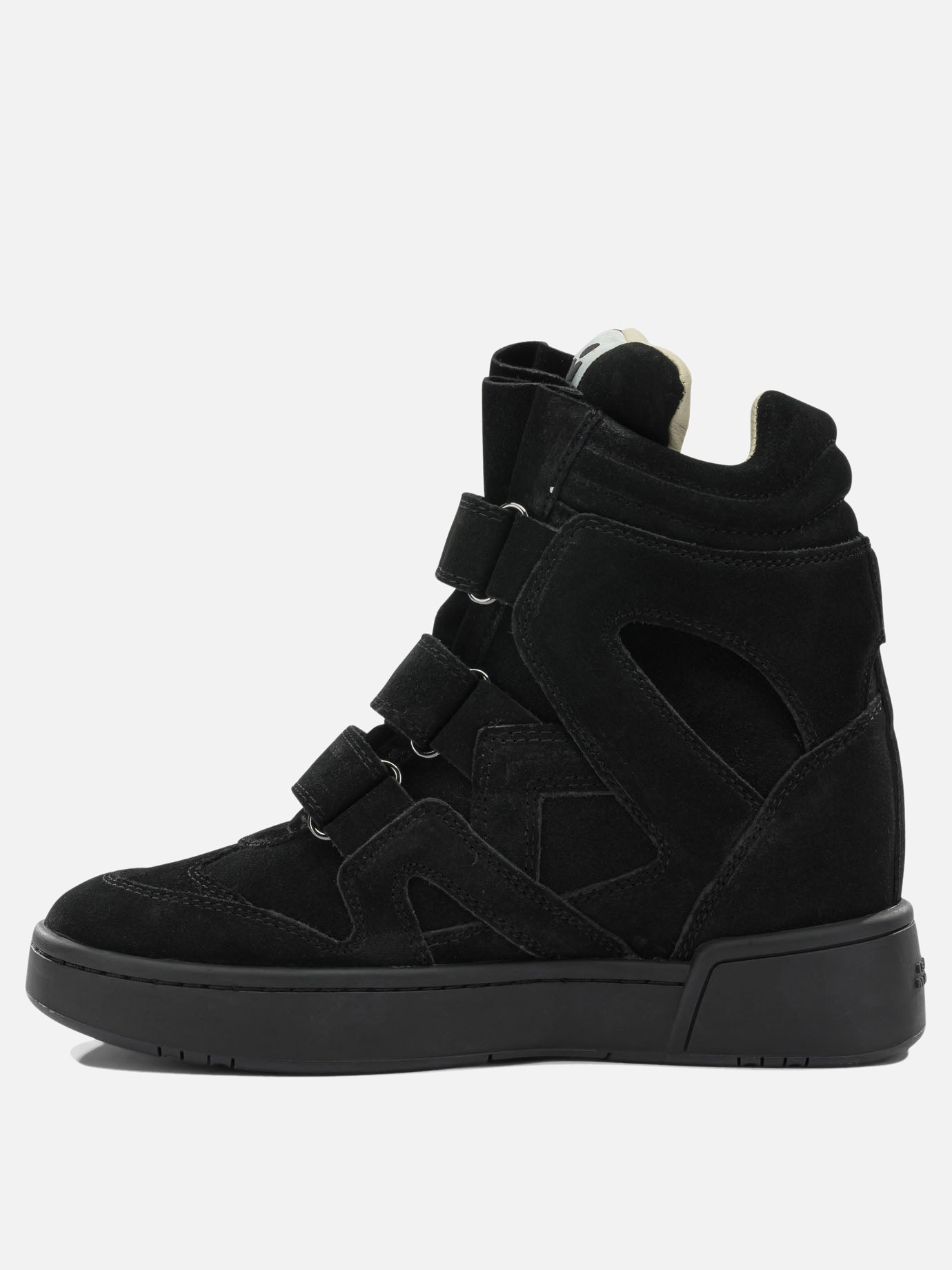 High top sneakers 100% suede leather - 100% rubber  Black - Isabel Marant Women | PDP | VIETTI Online Store | Zoom-Modal_3
