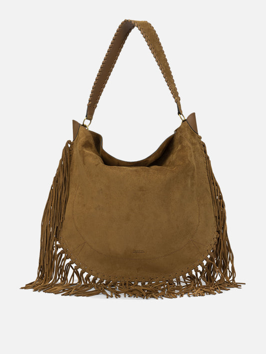 Borse medie 100% calf suede - Lining: 100% cotton - Other fabric: 100% cow leather  Marrone - Isabel Marant Donna | PDP | VIETTI Online Store 
