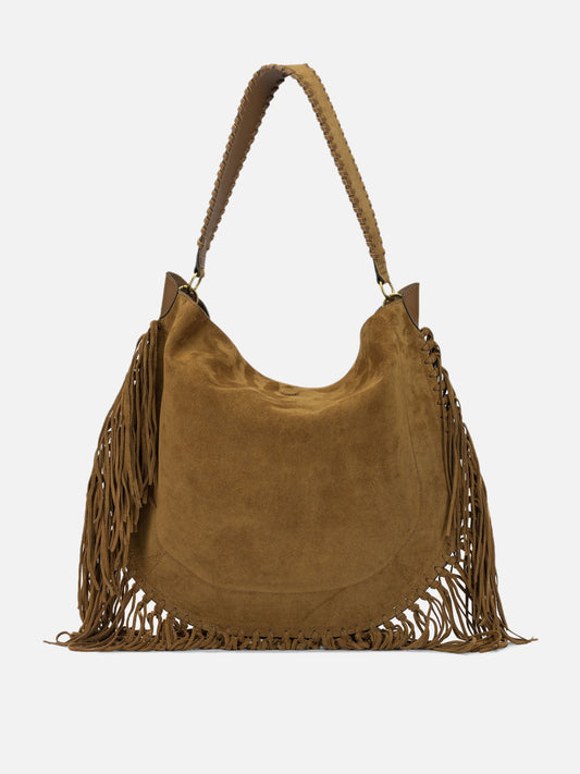 Isabel Marant "Oskan Hobo Soft" Medium Shoulder Bag Brown

