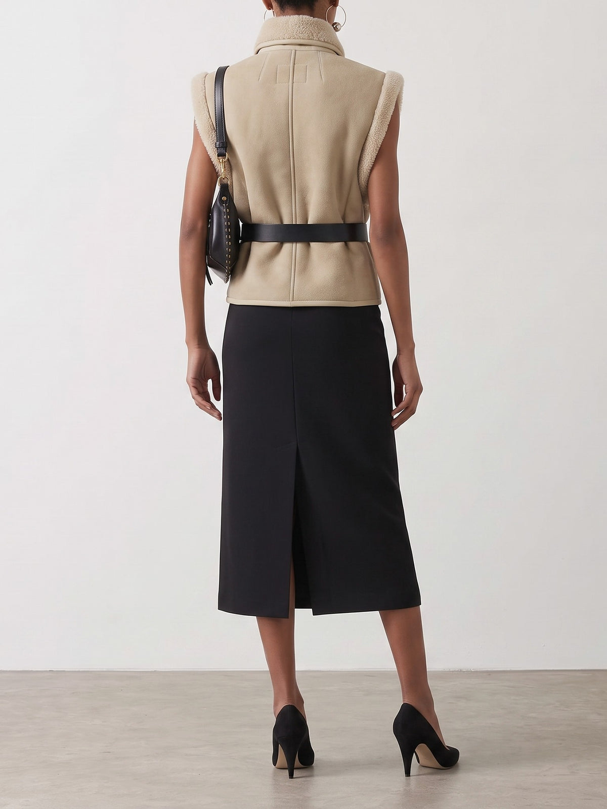 Isabel Marant "Alime" Sleeveless Jacket Beige - VIETTI