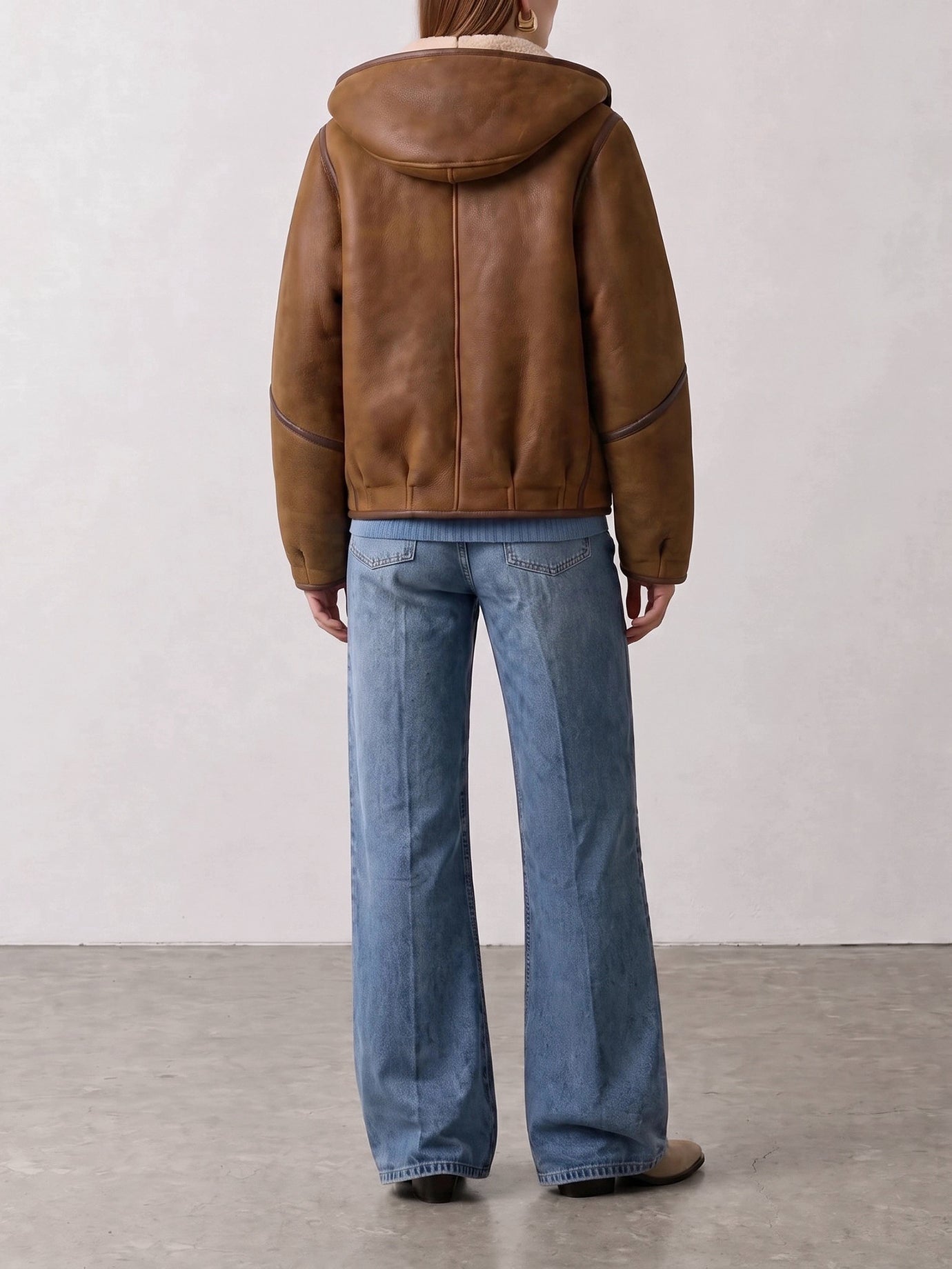 Shearling jackets Solid colour  Brown - Isabel Marant Women | PDP | VIETTI Online Store | thumbnail_3