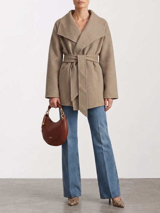 Short coats Solid colour  Beige - Isabel Marant Women | PLP | VIETTI Online Store | 2
