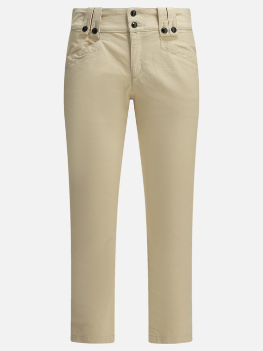 Isabel Marant "Birdy" Casual Pants Beige

