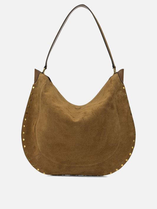 Isabel Marant "Hobo Pocket" Medium Shoulder Bag Brown

