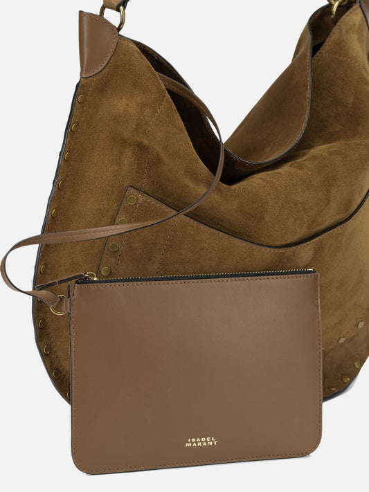 Isabel Marant "Hobo Pocket" Medium Shoulder Bag Brown

